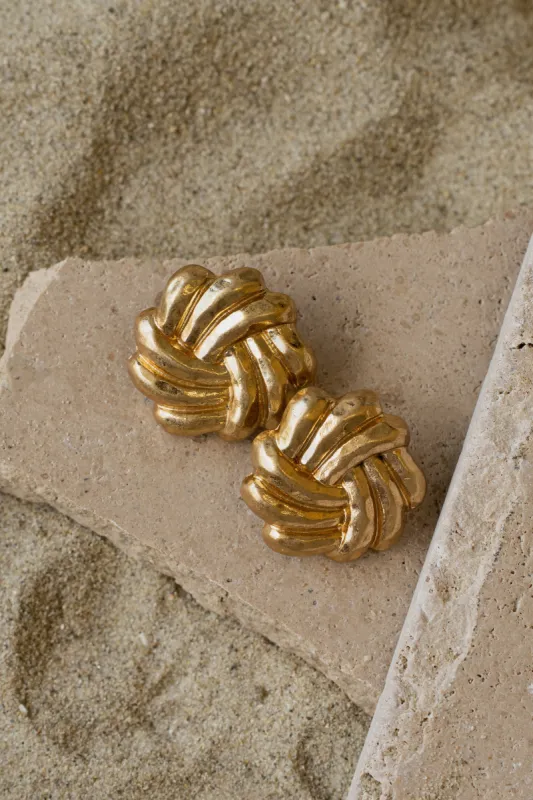 Gold Aliah Earrings sold by JLUXLABEL