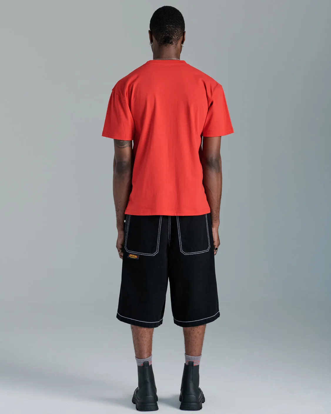 179 Pipes Shorts. 14" Inseam. Jet Black. sold by JNCO product image thumbnail 2