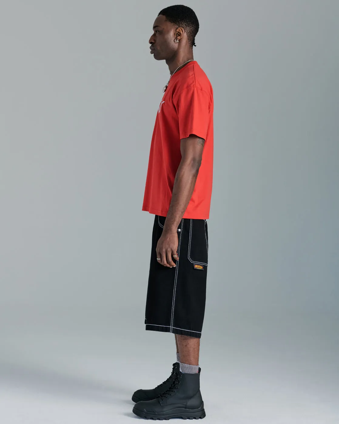 179 Pipes Shorts. 14" Inseam. Jet Black. sold by JNCO product image thumbnail 5