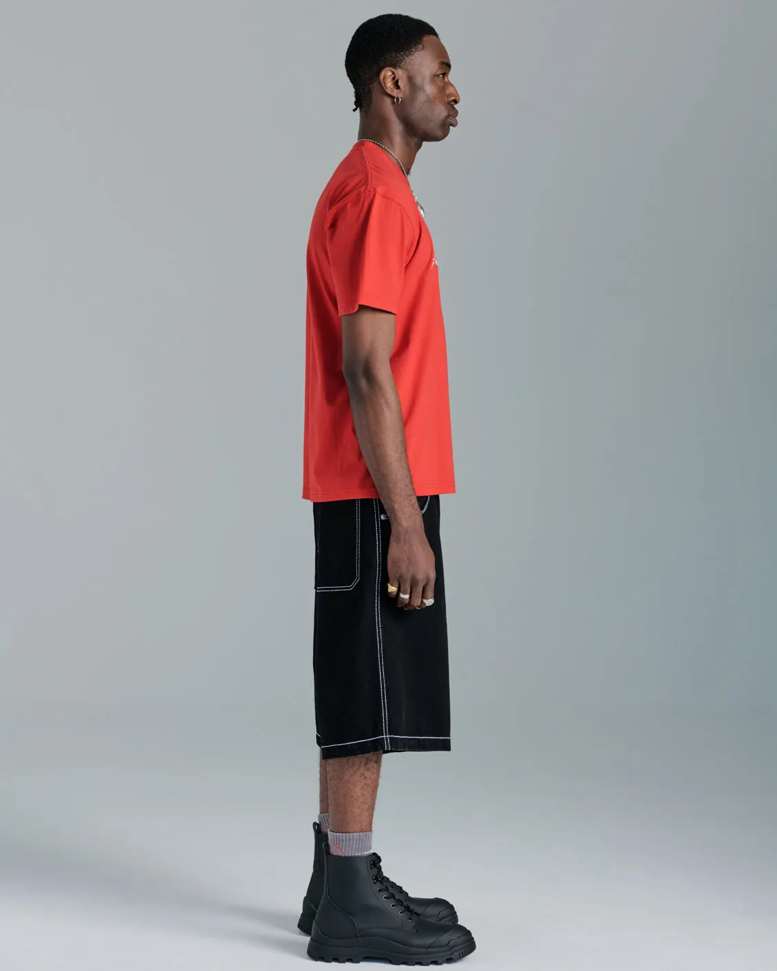 179 Pipes Shorts. 14" Inseam. Jet Black. sold by JNCO product image thumbnail 4