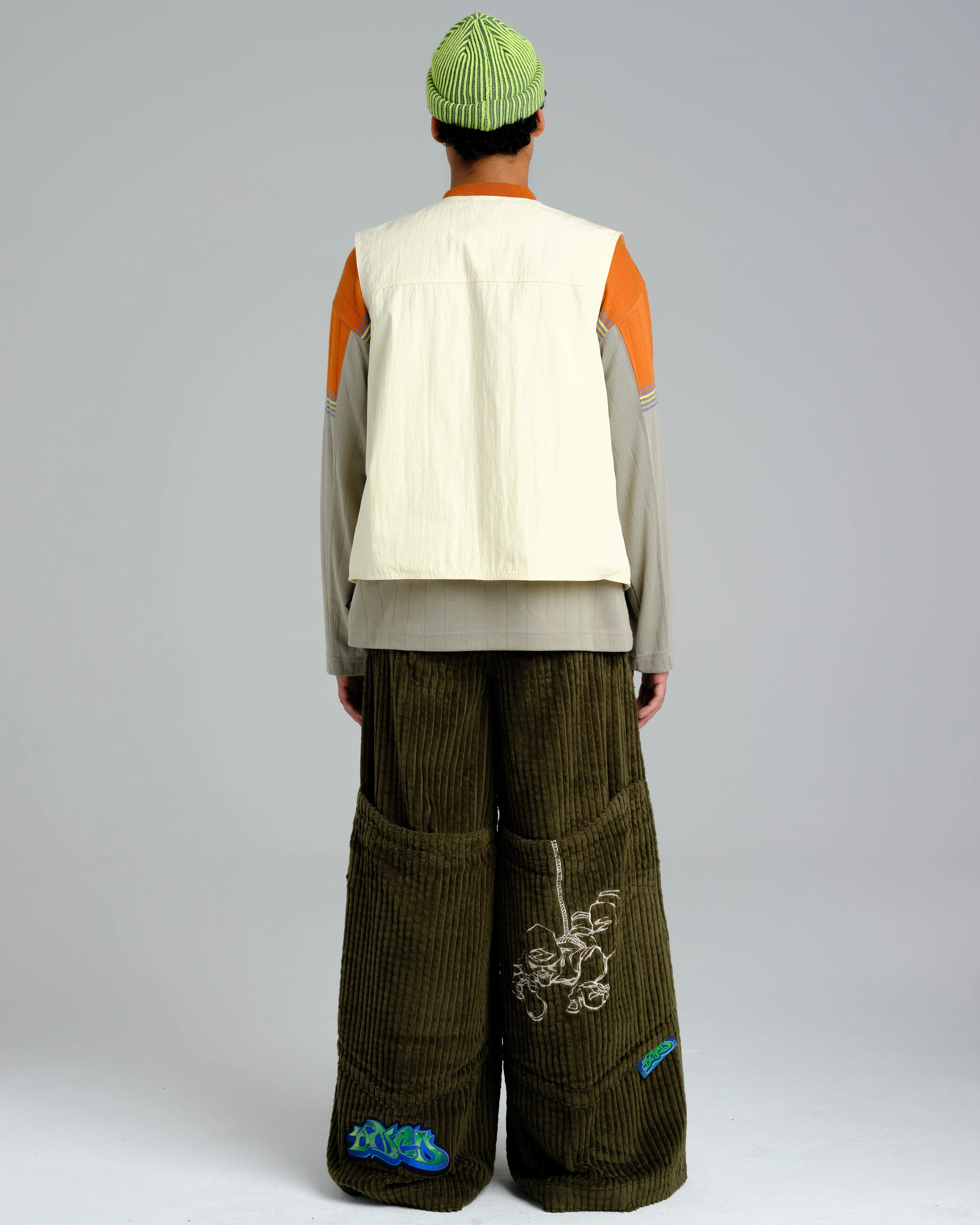 Hangin'. 34". 2 Wale Corduroy. Moss. sold by JNCO product image thumbnail 2