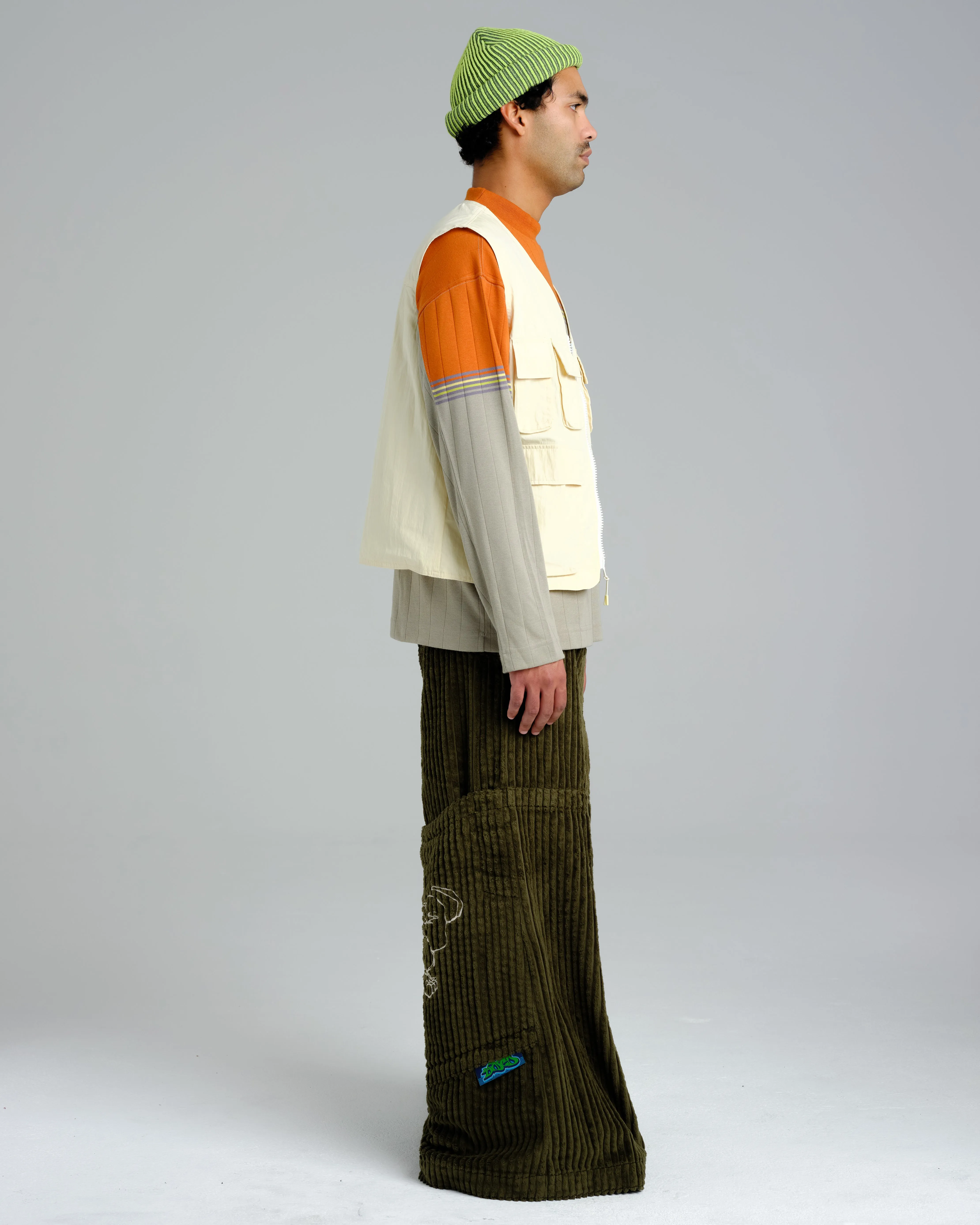 Hangin'. 34". 2 Wale Corduroy. Moss. sold by JNCO product image thumbnail 4