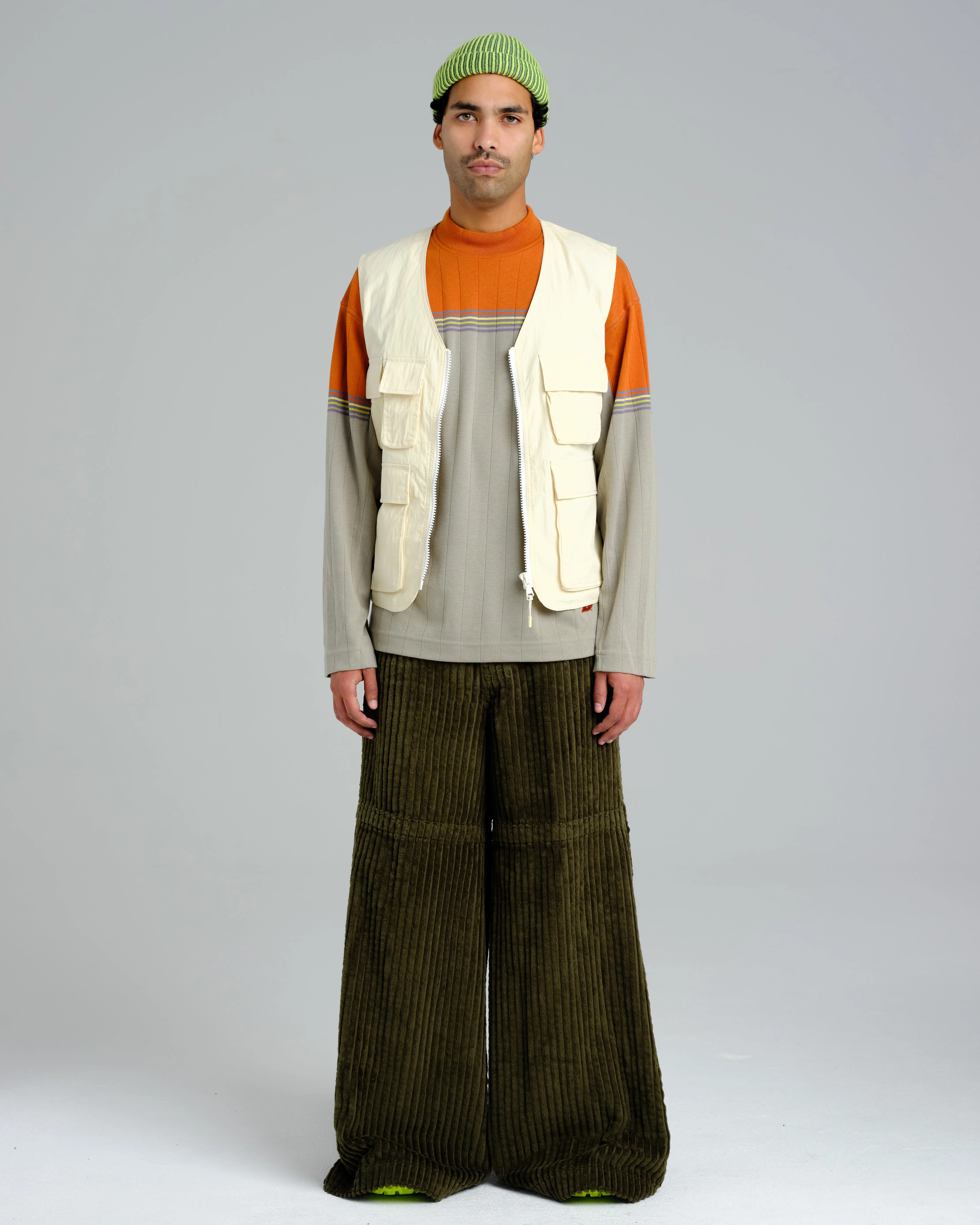 Hangin'. 34". 2 Wale Corduroy. Moss. sold by JNCO