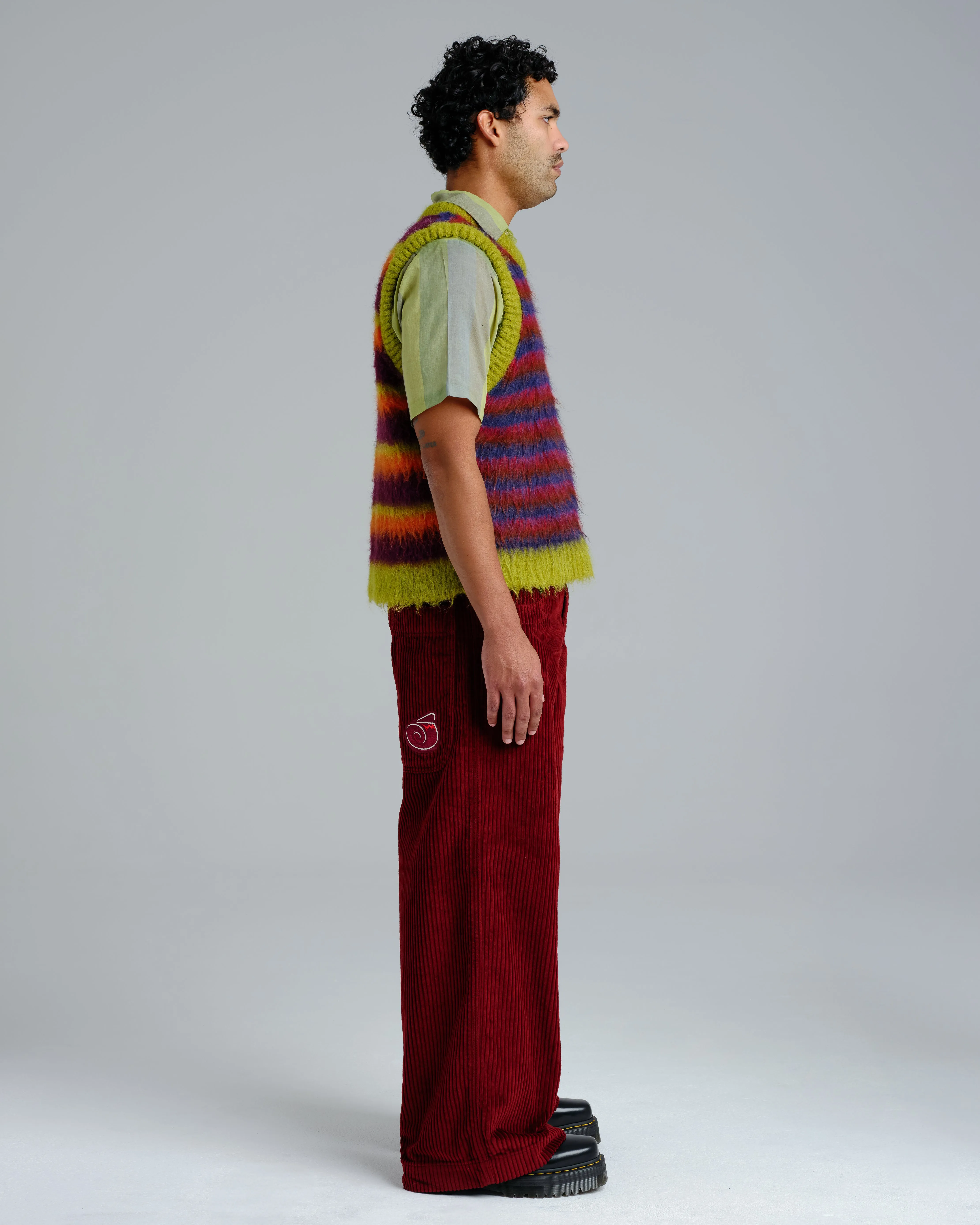 101 Twin Cannon. 26". 4 Wale Corduroy. Burgundy. sold by JNCO product image thumbnail 4
