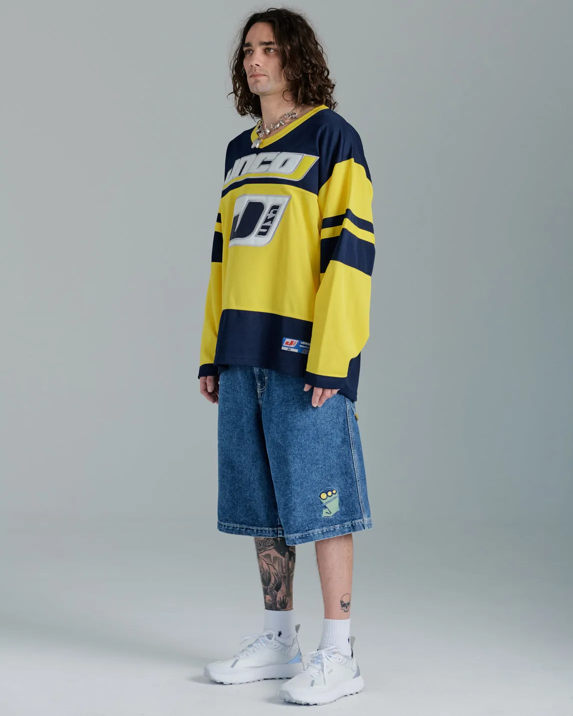 179 Pipes Shorts. 14" Inseam. Dark Stone. sold by JNCO product image thumbnail 3