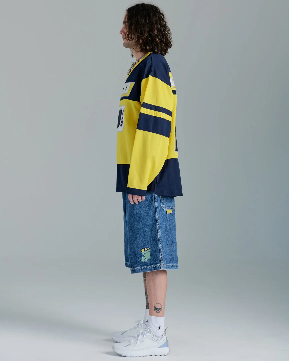 179 Pipes Shorts. 14" Inseam. Dark Stone. sold by JNCO product image thumbnail 5