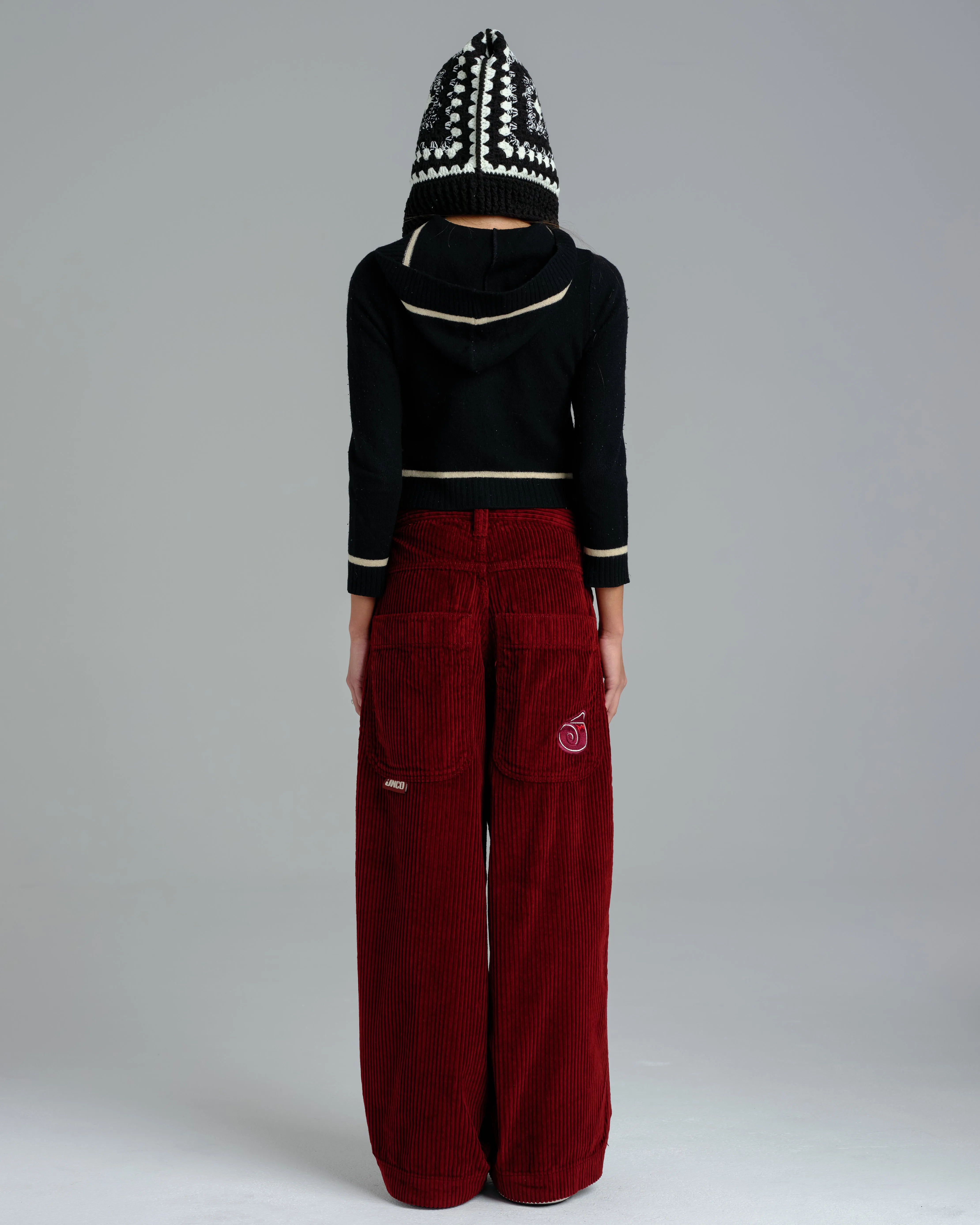 W101 Twin Cannon. 26". 4 Wale Corduroy. Burgundy. sold by JNCO product image thumbnail 2