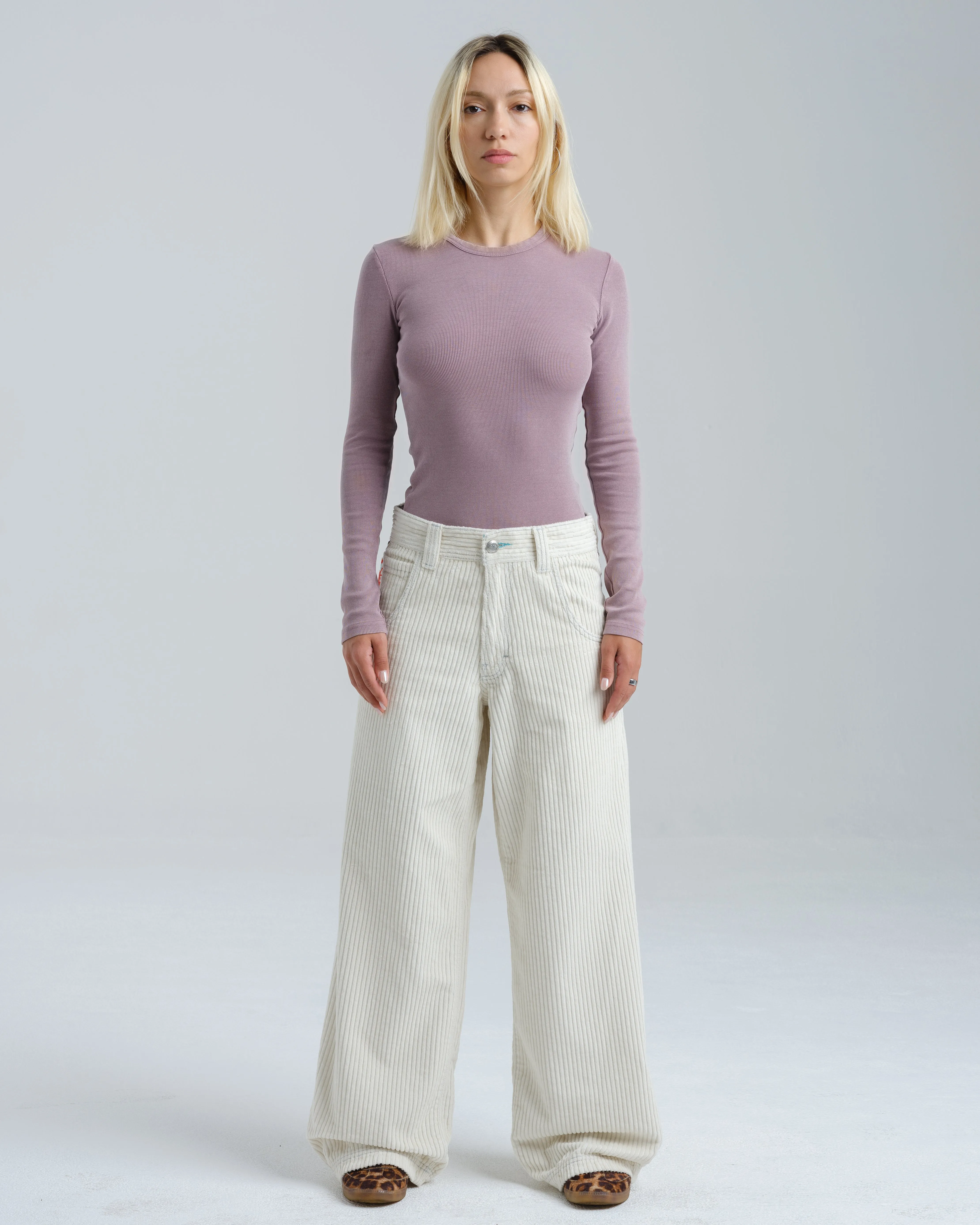 W1179 Easy Wide Pipes. 23". 4 Wale Corduroy. Tofu. sold by JNCO