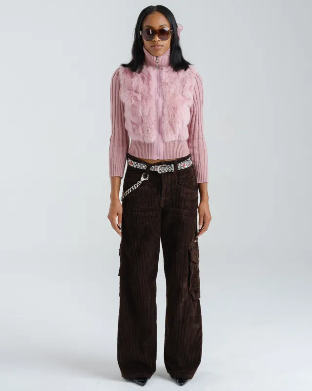 W Torque Cargo Carpenter. 23". 4 Wale Corduroy. Java Brown. made by JNCO