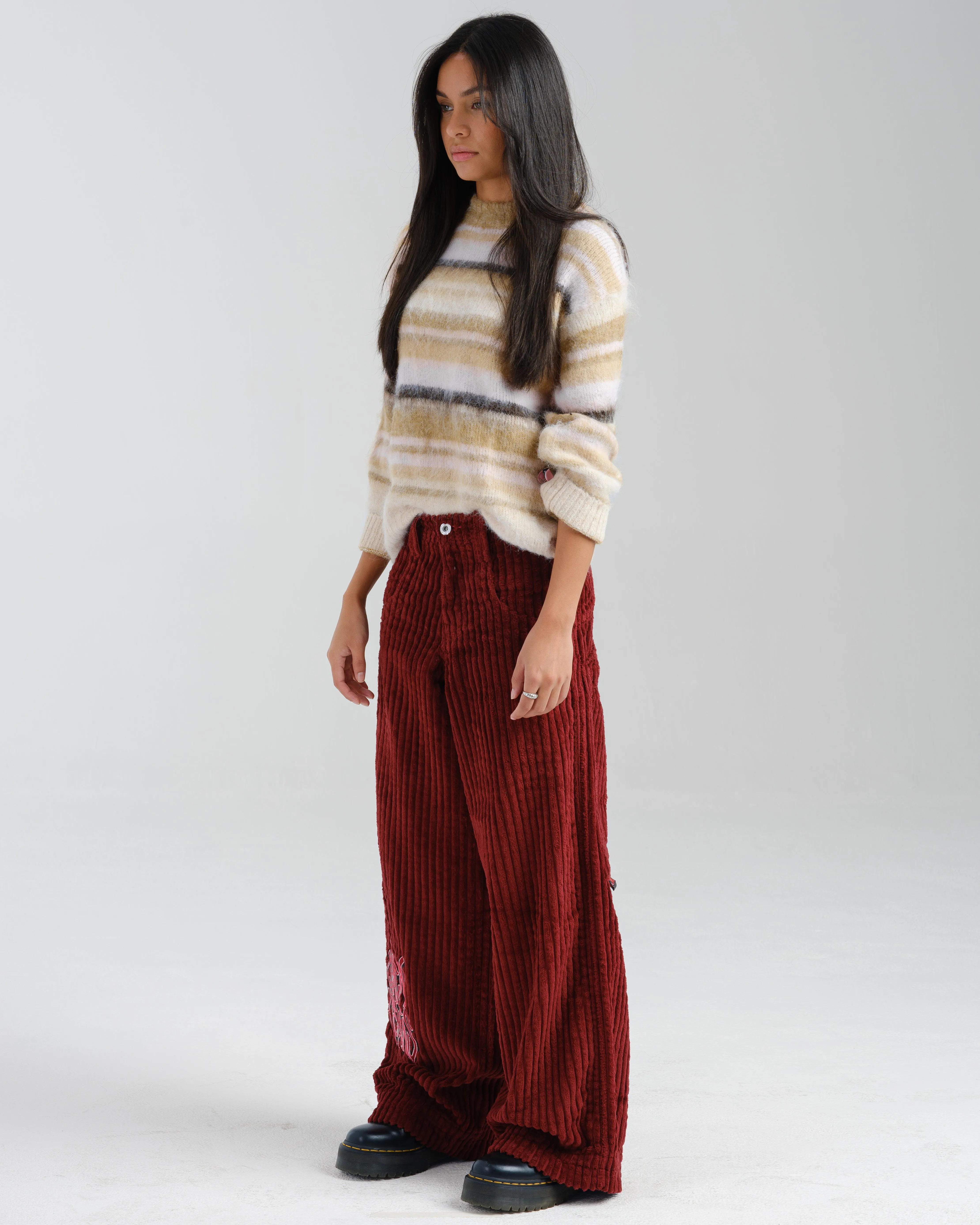W Rollin. 26". 2 Wale Corduroy. Burgundy. sold by JNCO product image thumbnail 3