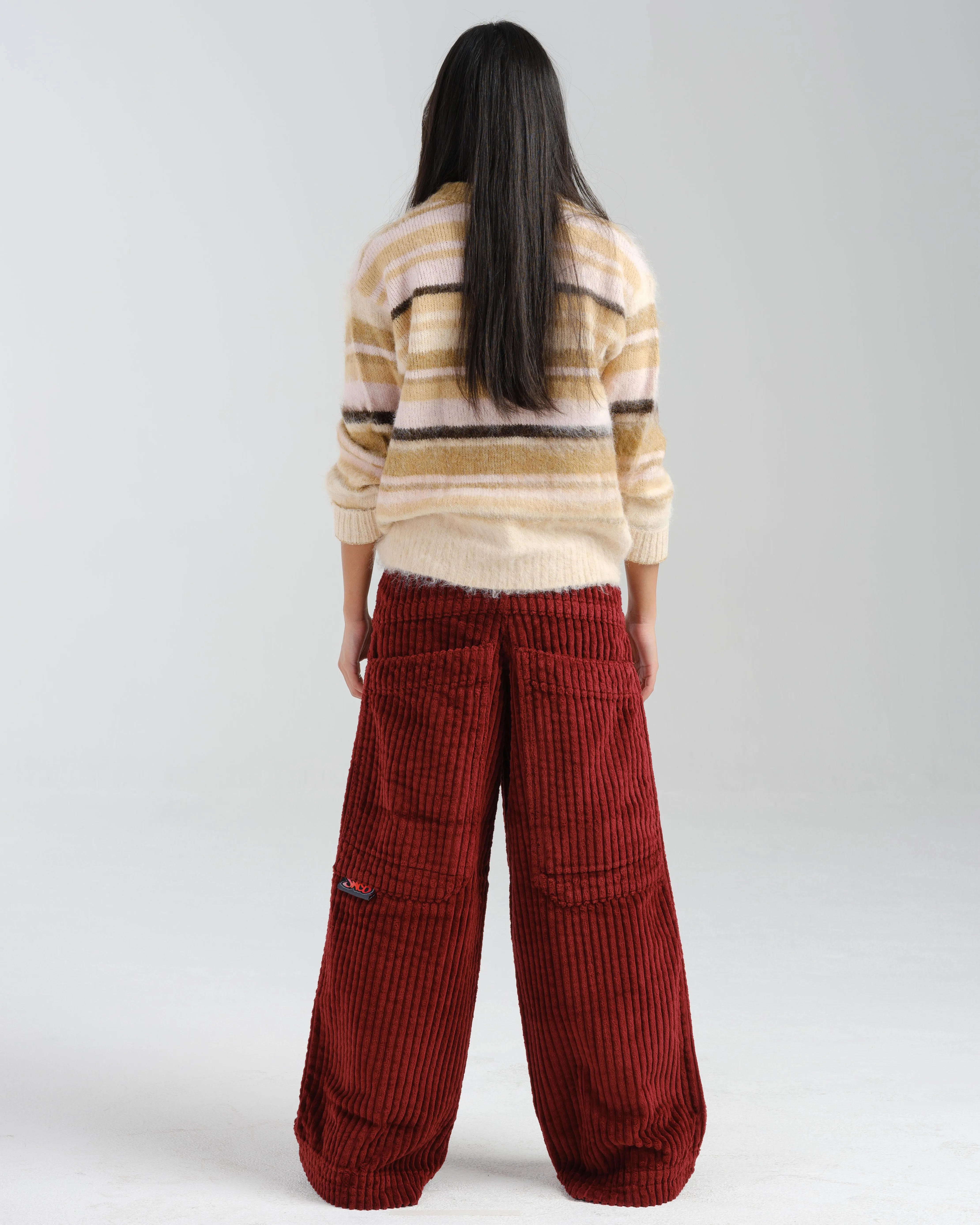 W Rollin. 26". 2 Wale Corduroy. Burgundy. sold by JNCO product image thumbnail 2