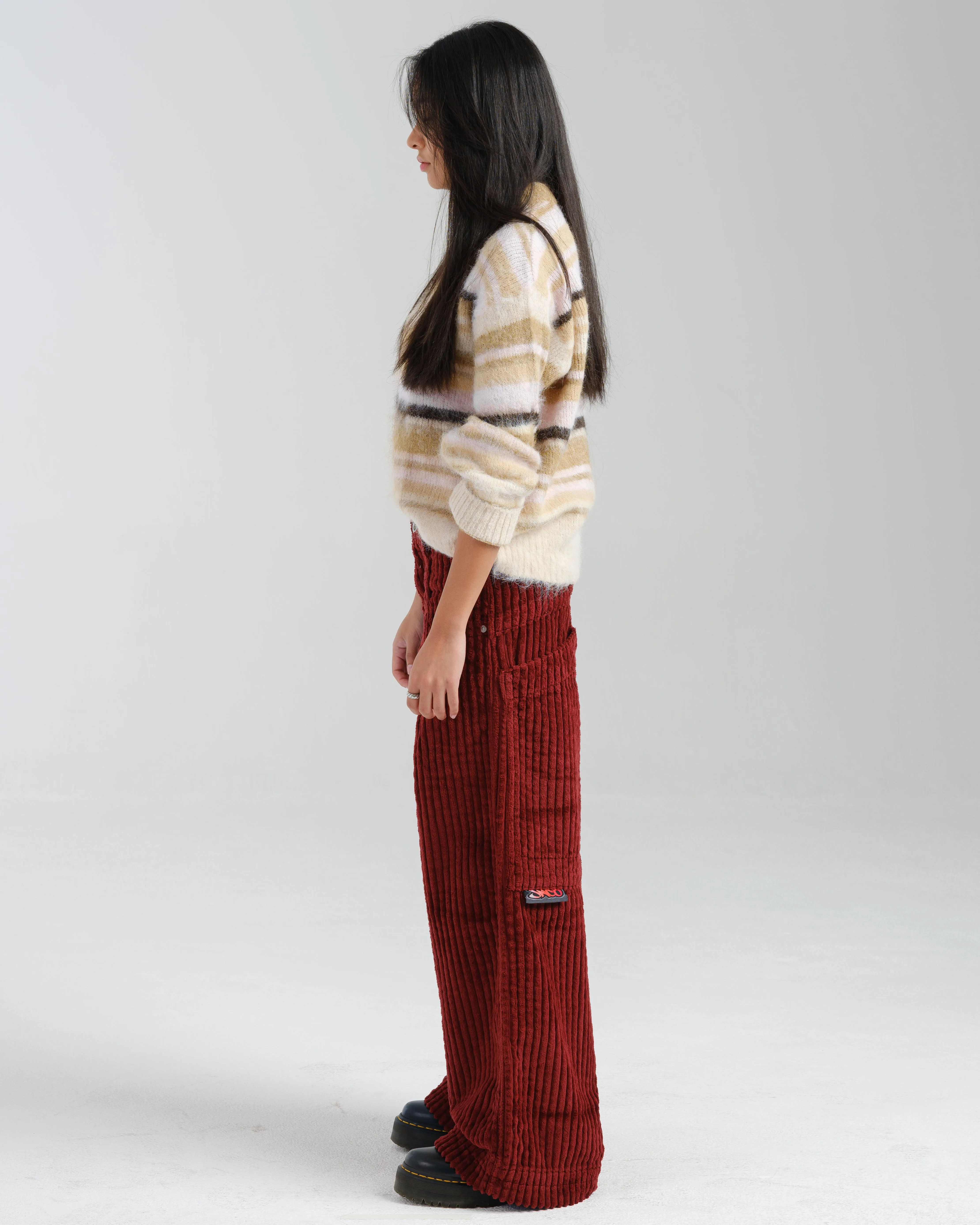 W Rollin. 26". 2 Wale Corduroy. Burgundy. sold by JNCO product image thumbnail 4