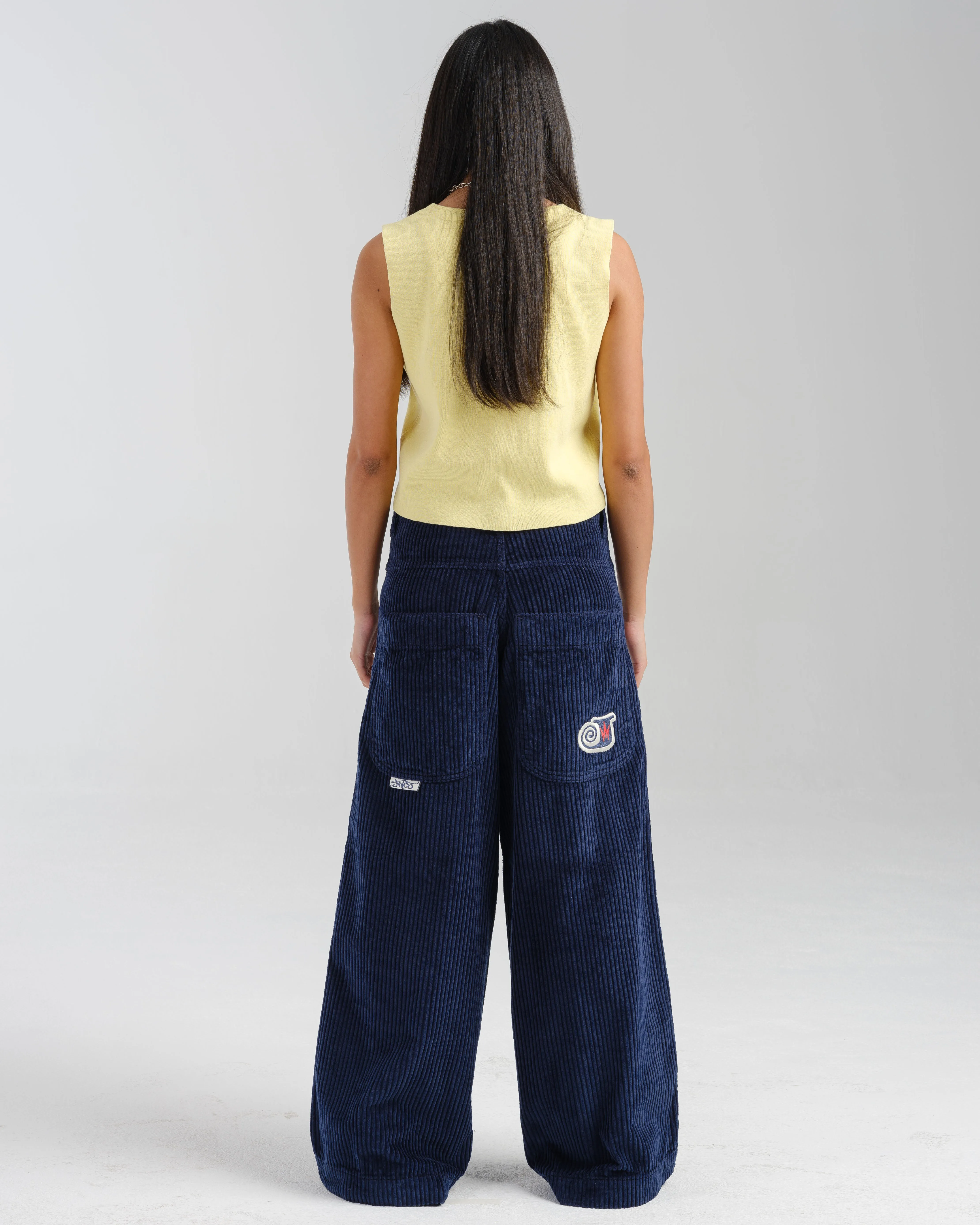 W101 Twin Cannon. 26". 4 Wale Corduroy. Navy. sold by JNCO product image thumbnail 2