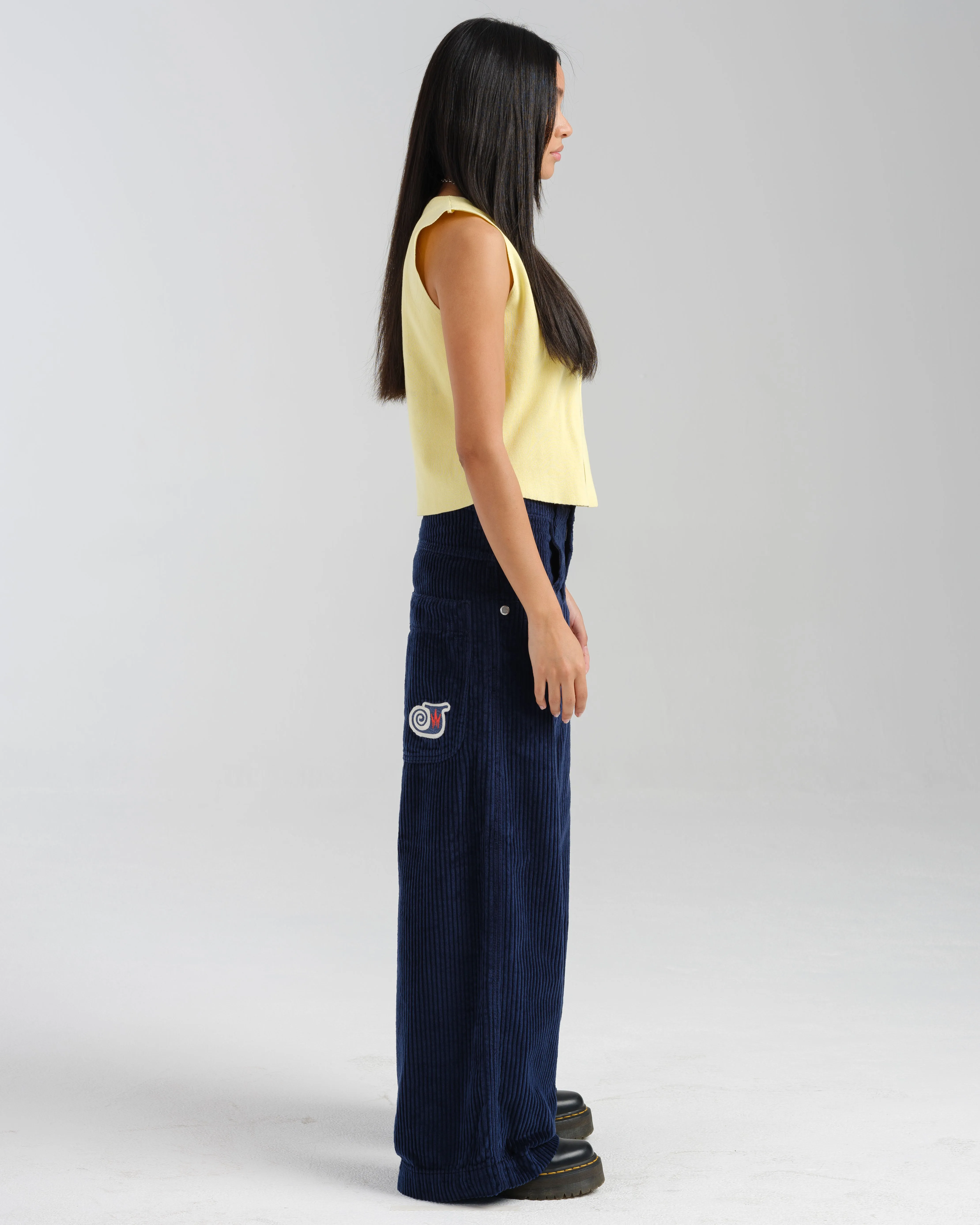 W101 Twin Cannon. 26". 4 Wale Corduroy. Navy. sold by JNCO product image thumbnail 5