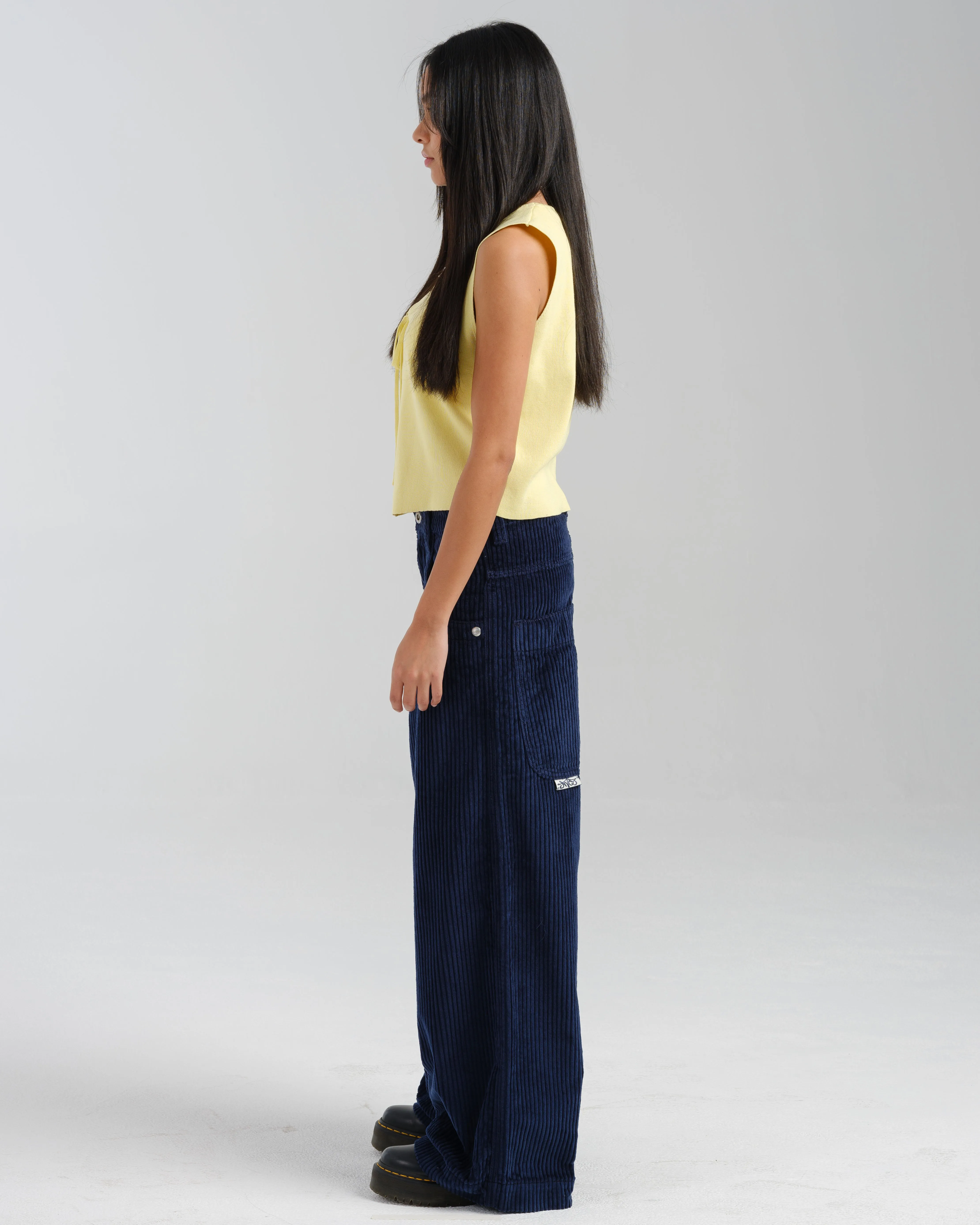 W101 Twin Cannon. 26". 4 Wale Corduroy. Navy. sold by JNCO product image thumbnail 4