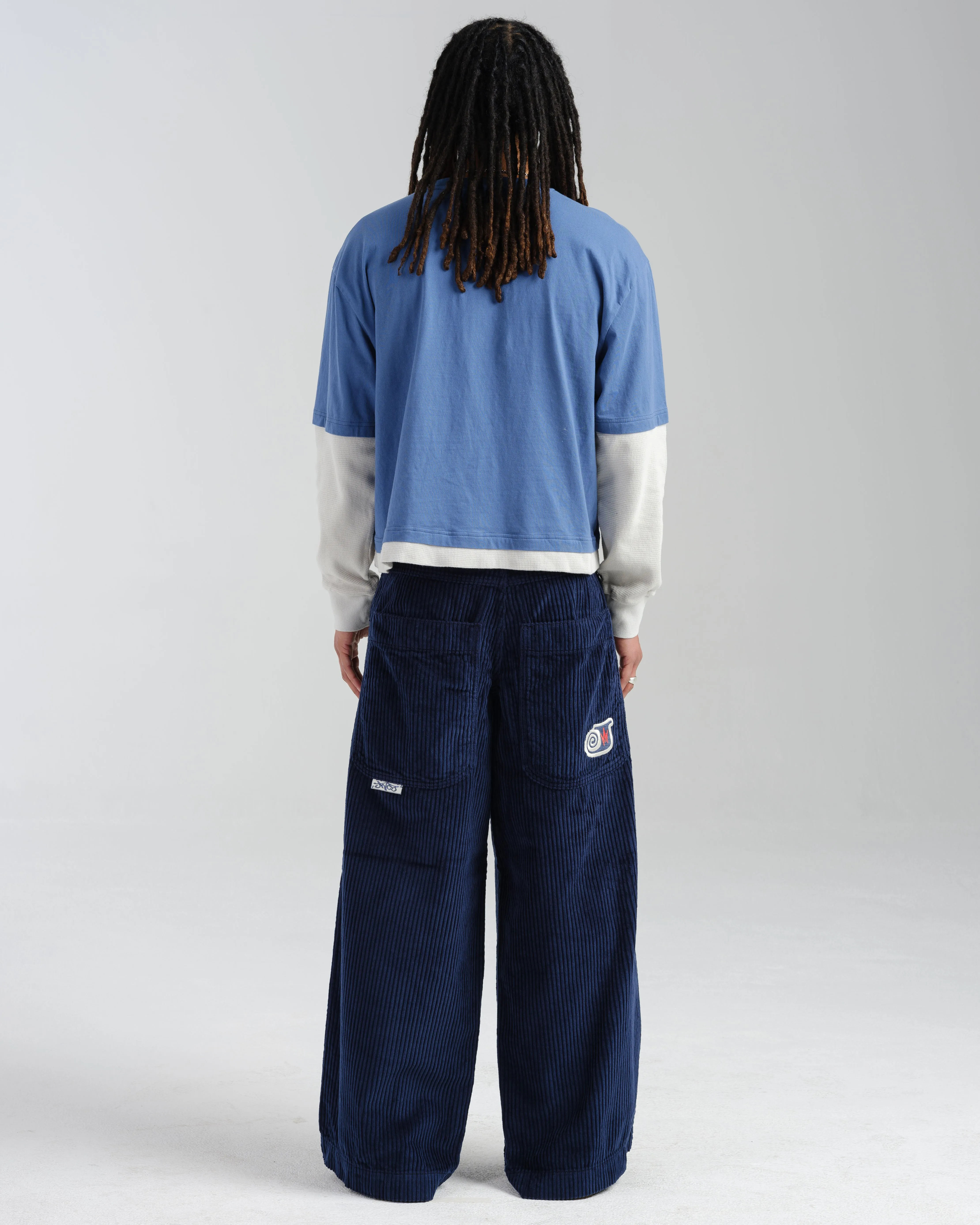 101 Twin Cannon. 26". 4 Wale Corduroy. Navy. sold by JNCO product image thumbnail 2