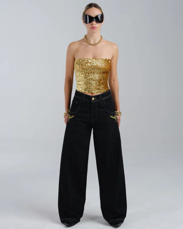 W Karatz. 23". Laser Black. sold by JNCO