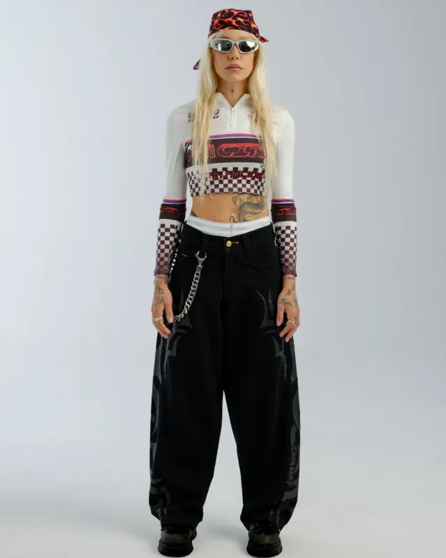 W High Roller. 21". Jet Black. sold by JNCO