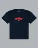 Reversed Crown Tee. Navy/ Tamarind. sold by JNCO