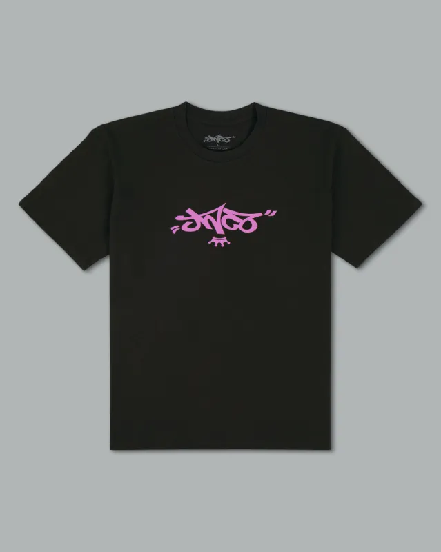 Reversed Crown Tee. Coal/ Lavender. sold by JNCO