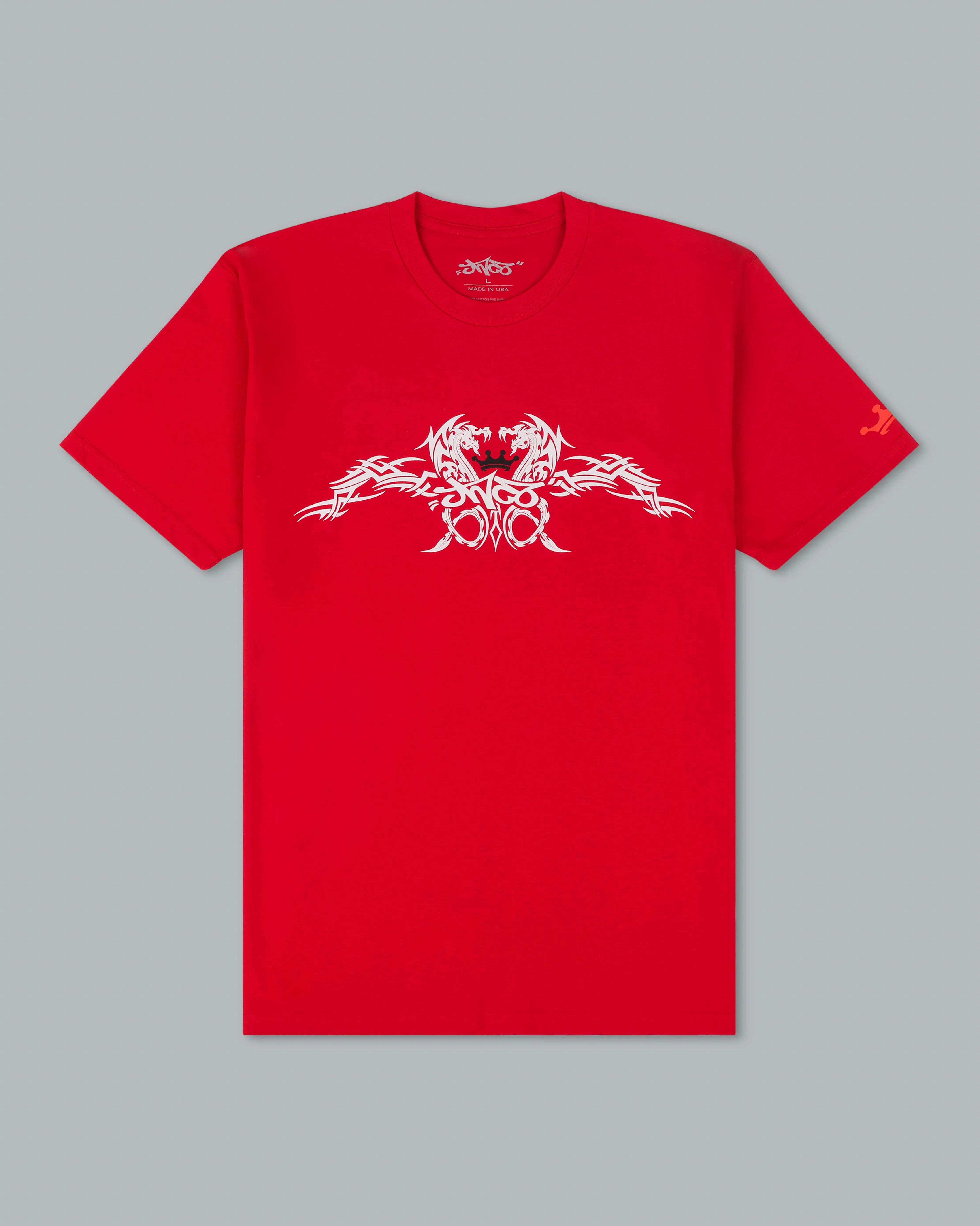 Tribal Dragon Tee. Red. sold by JNCO