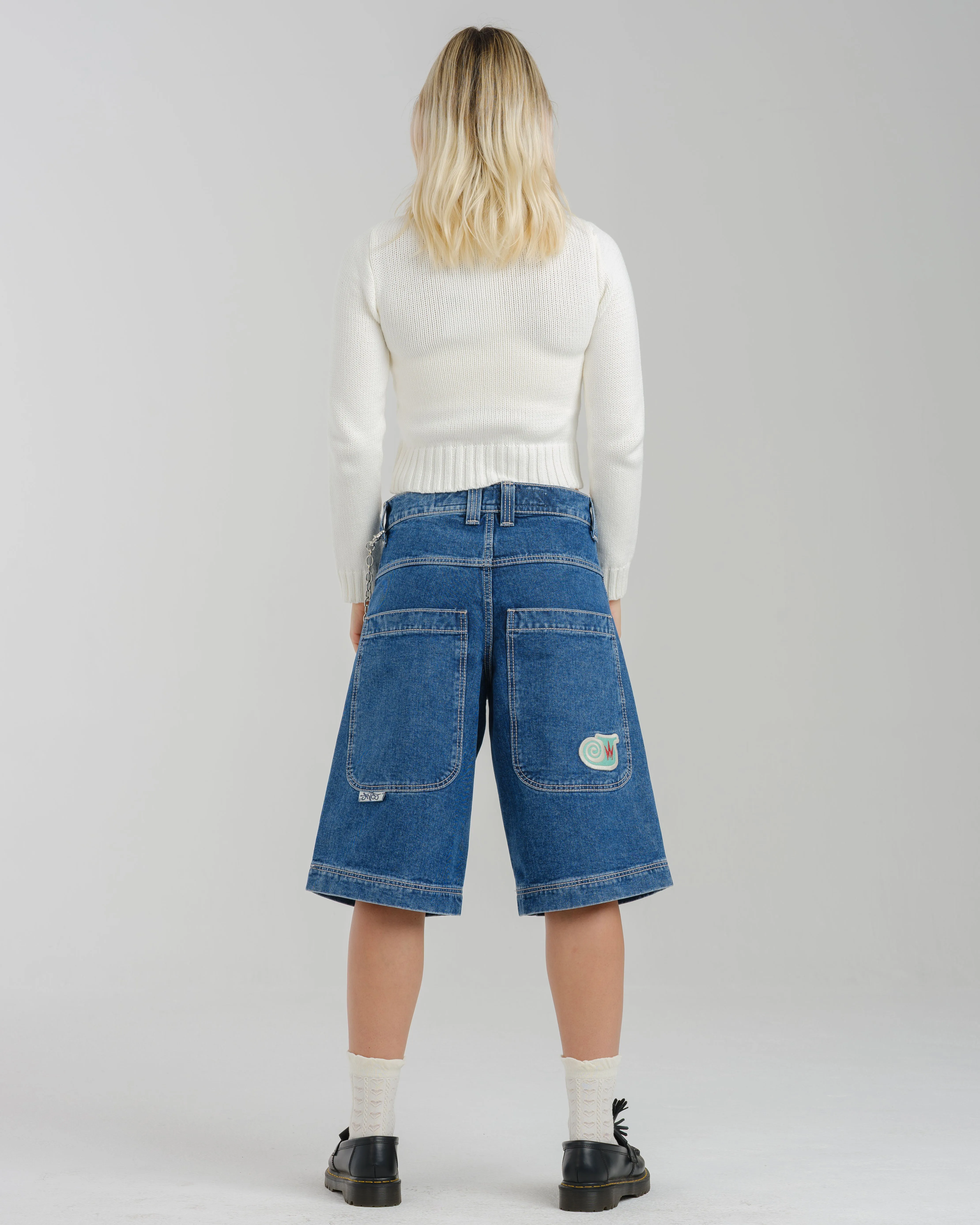 W101 Twin Cannon Shorts. 14" Inseam. Dark Stone. sold by JNCO product image thumbnail 2