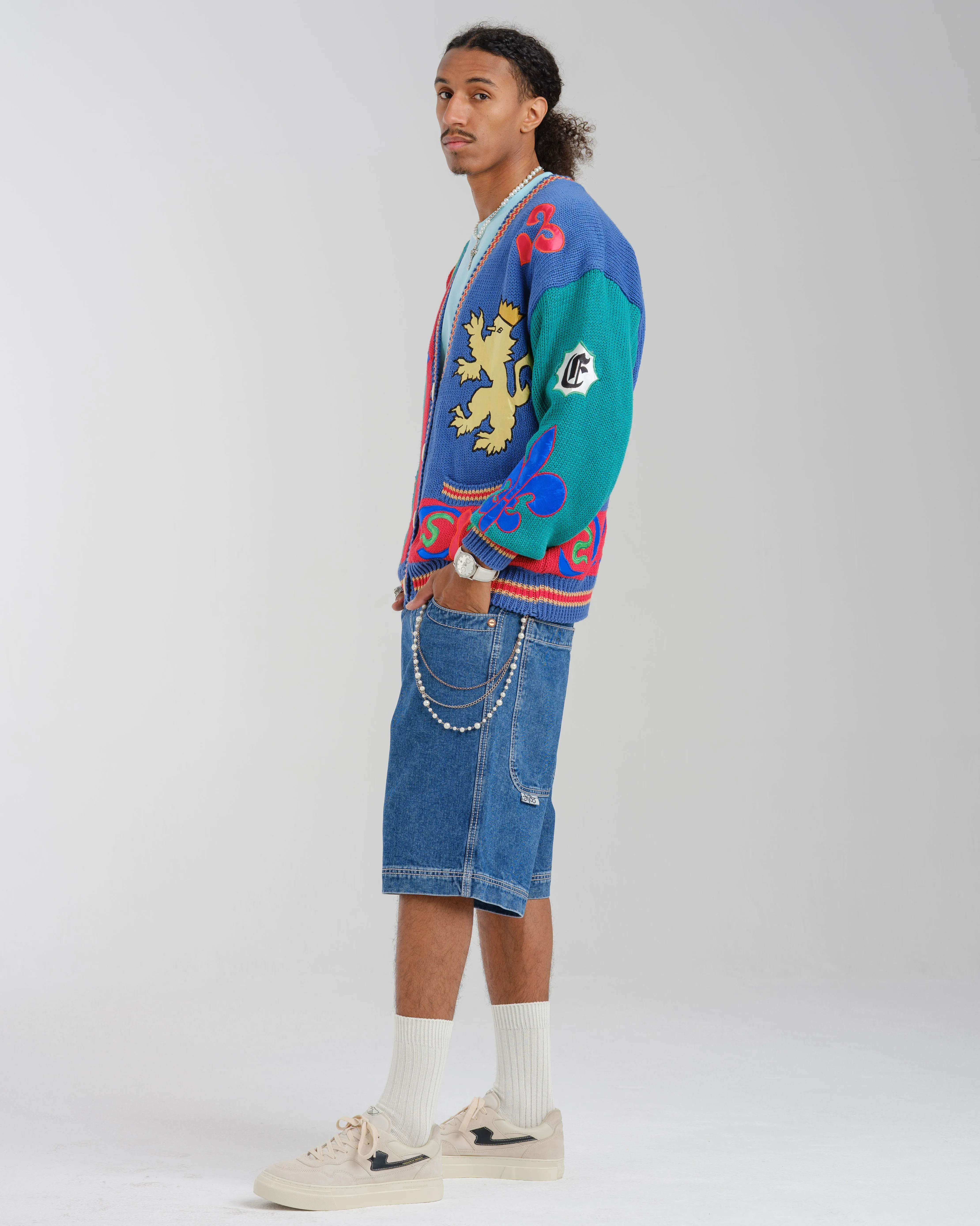 101 Twin Cannon Shorts. 14" Inseam. Dark Stone. sold by JNCO product image thumbnail 3