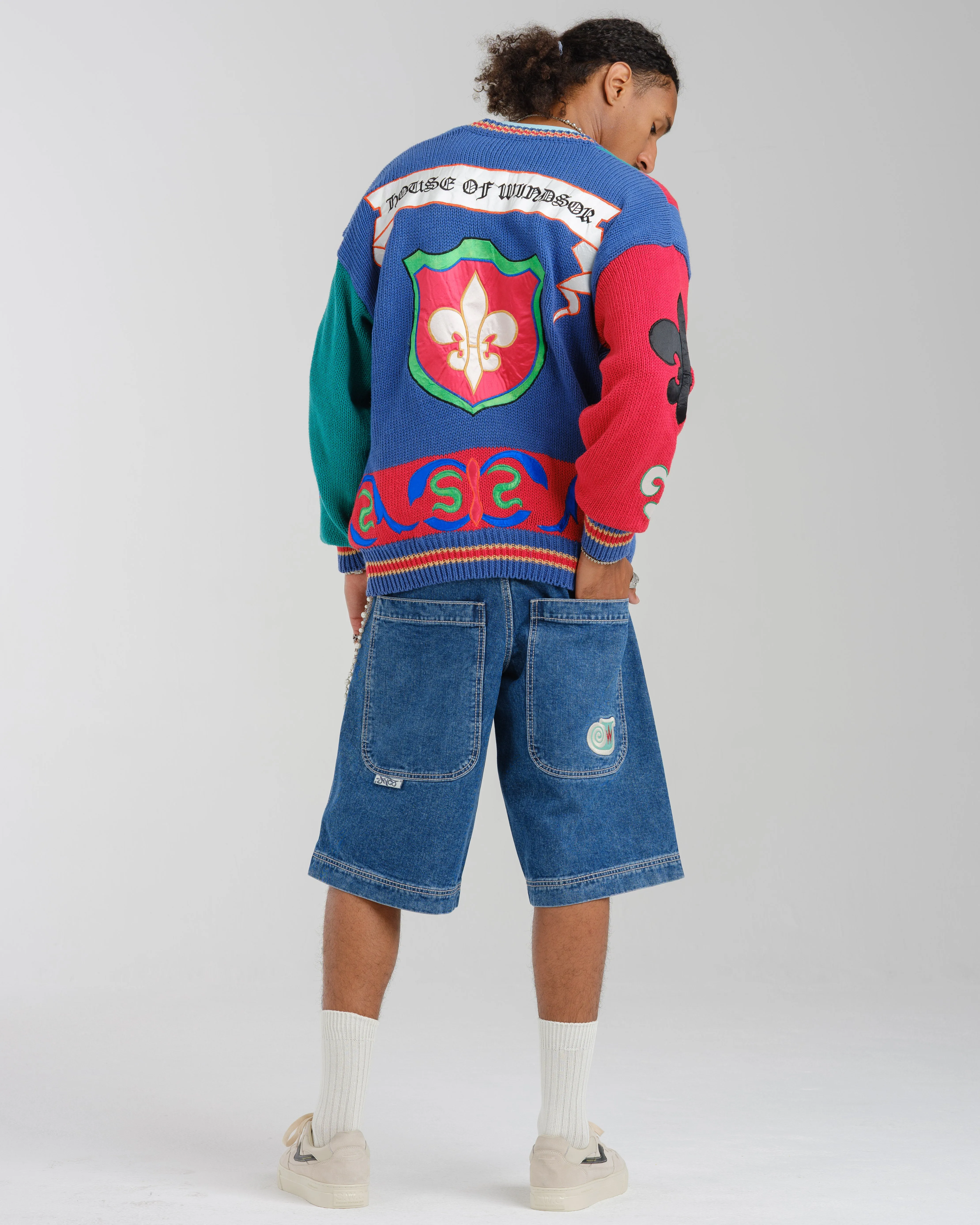 101 Twin Cannon Shorts. 14" Inseam. Dark Stone. sold by JNCO product image thumbnail 2