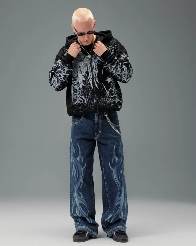Flame Karatz. 23". Dark Stone. sold by JNCO