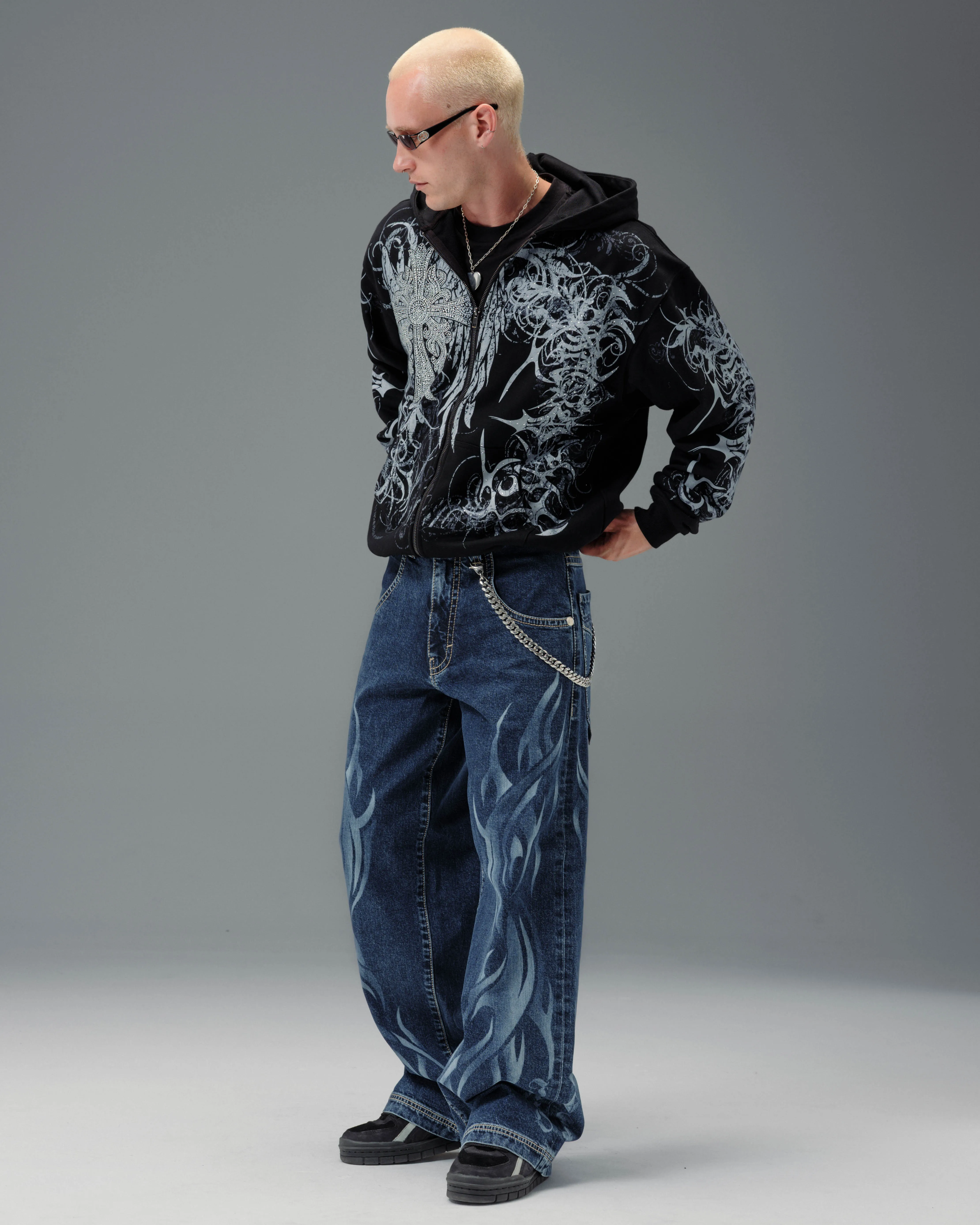 Flame Karatz. 23". Dark Stone. sold by JNCO product image thumbnail 3