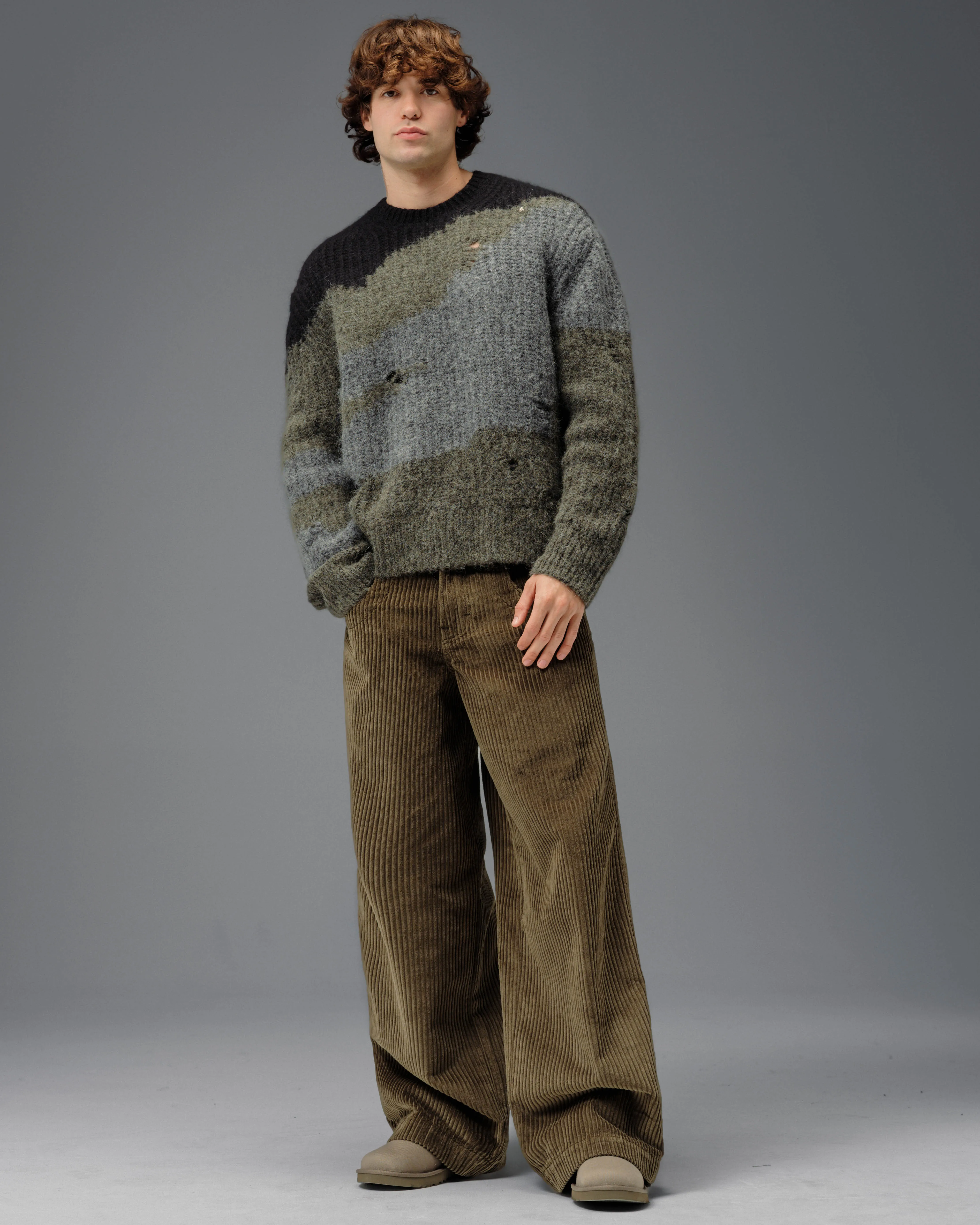 101 Twin Cannon. 26". 4 Wale Corduroy. Moss. NEW sold by JNCO