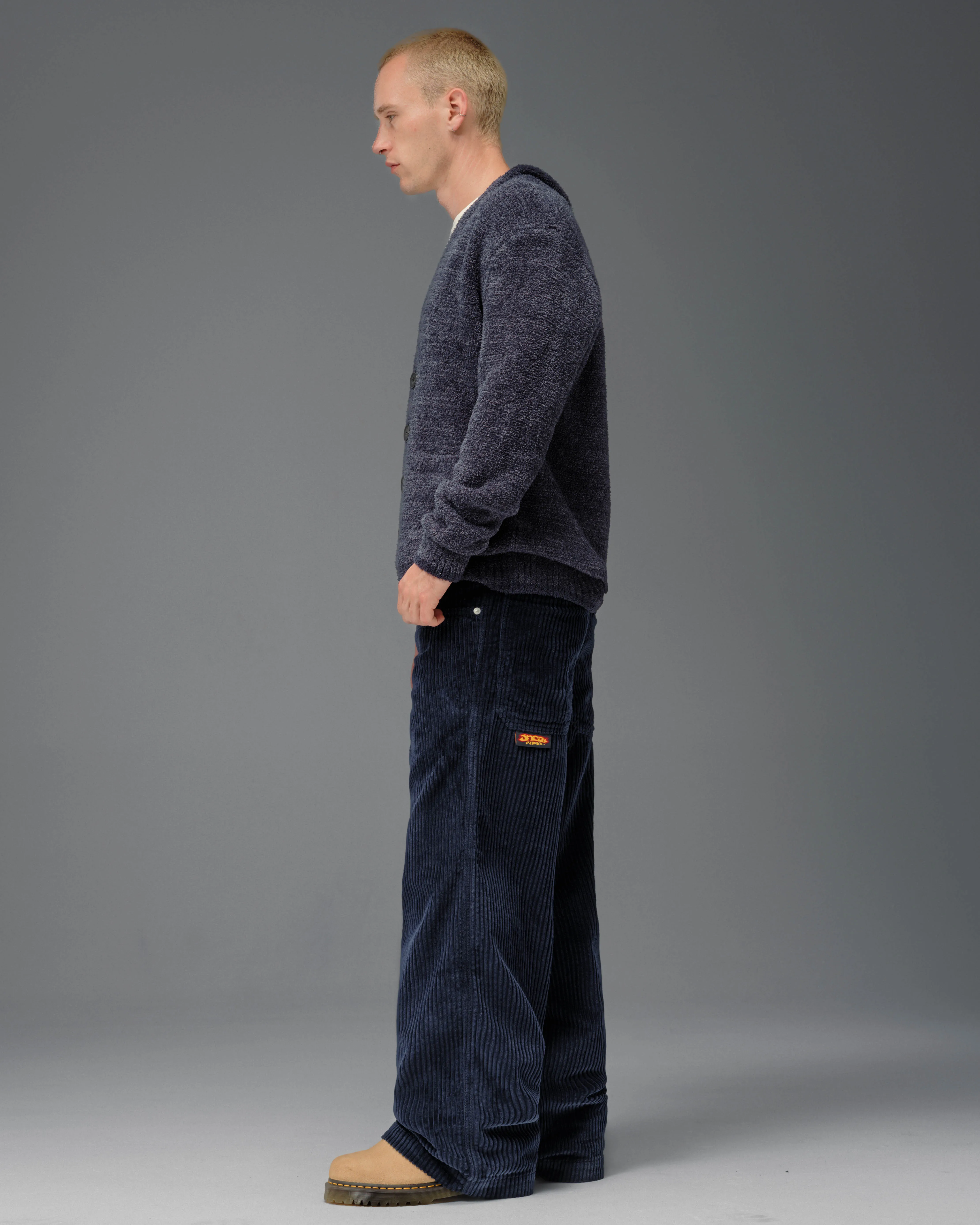 179 Pipes. 23". 4 Wale Corduroy. Navy. sold by JNCO product image thumbnail 5