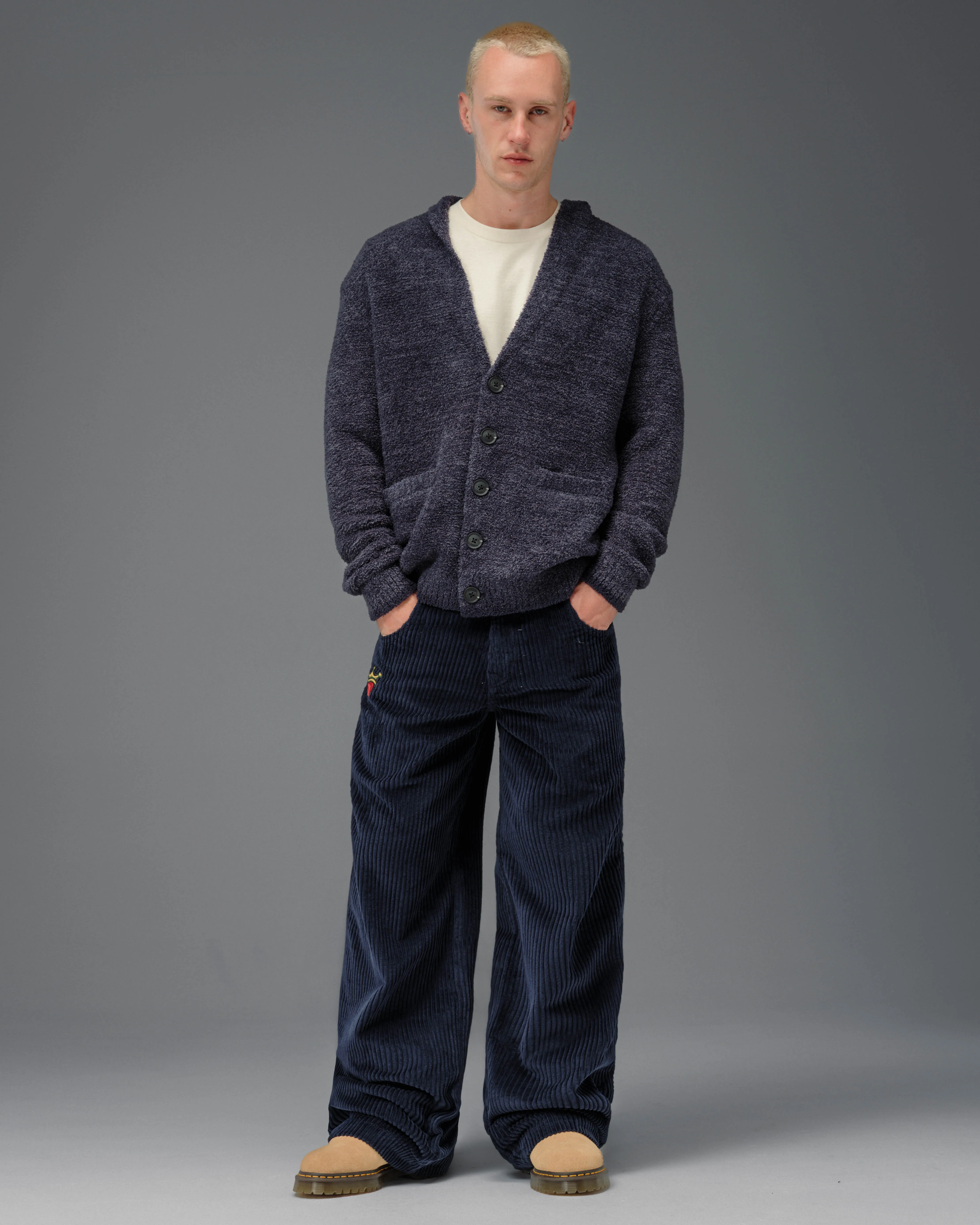 179 Pipes. 23". 4 Wale Corduroy. Navy. sold by JNCO product image thumbnail 2