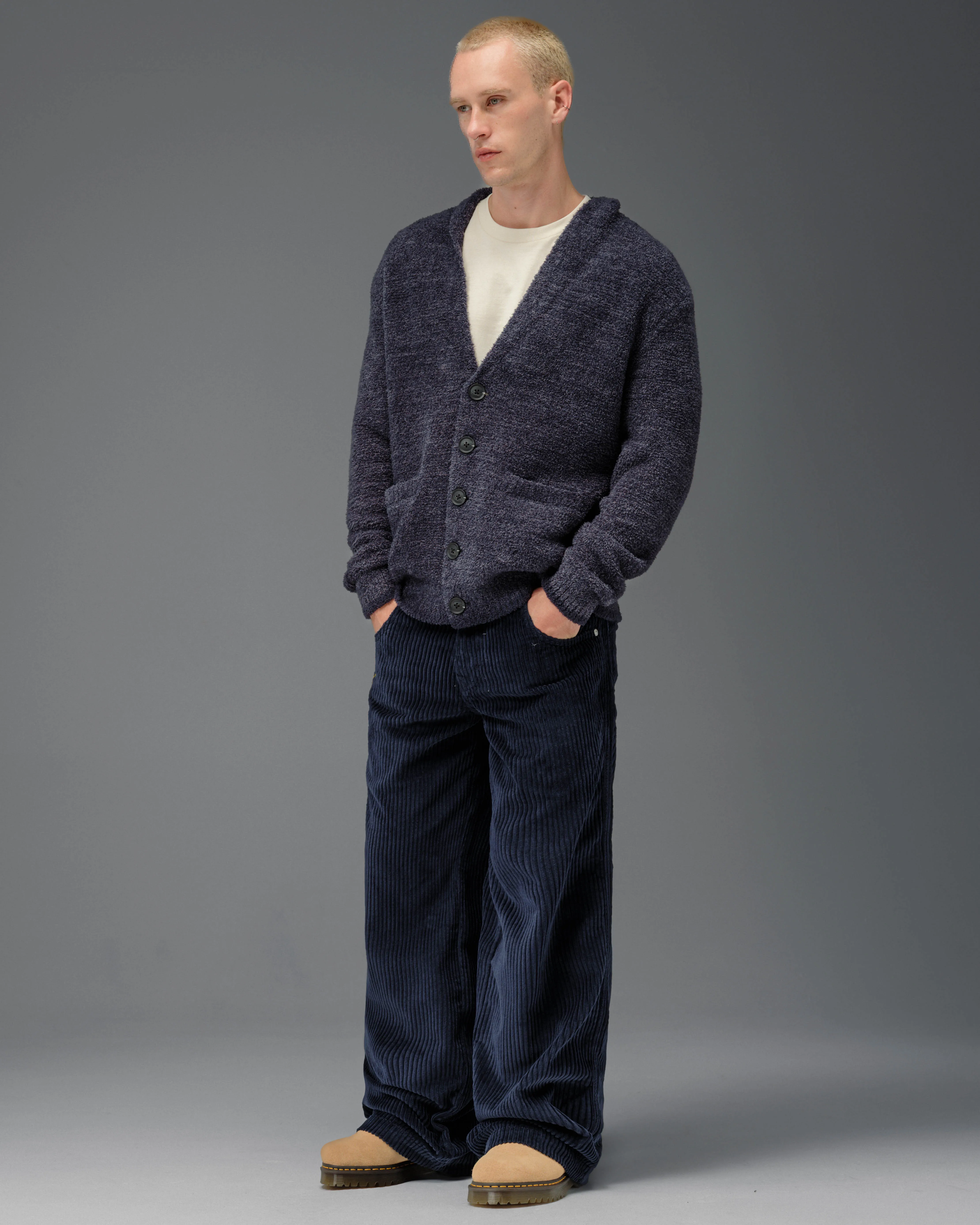 179 Pipes. 23". 4 Wale Corduroy. Navy. sold by JNCO product image thumbnail 3