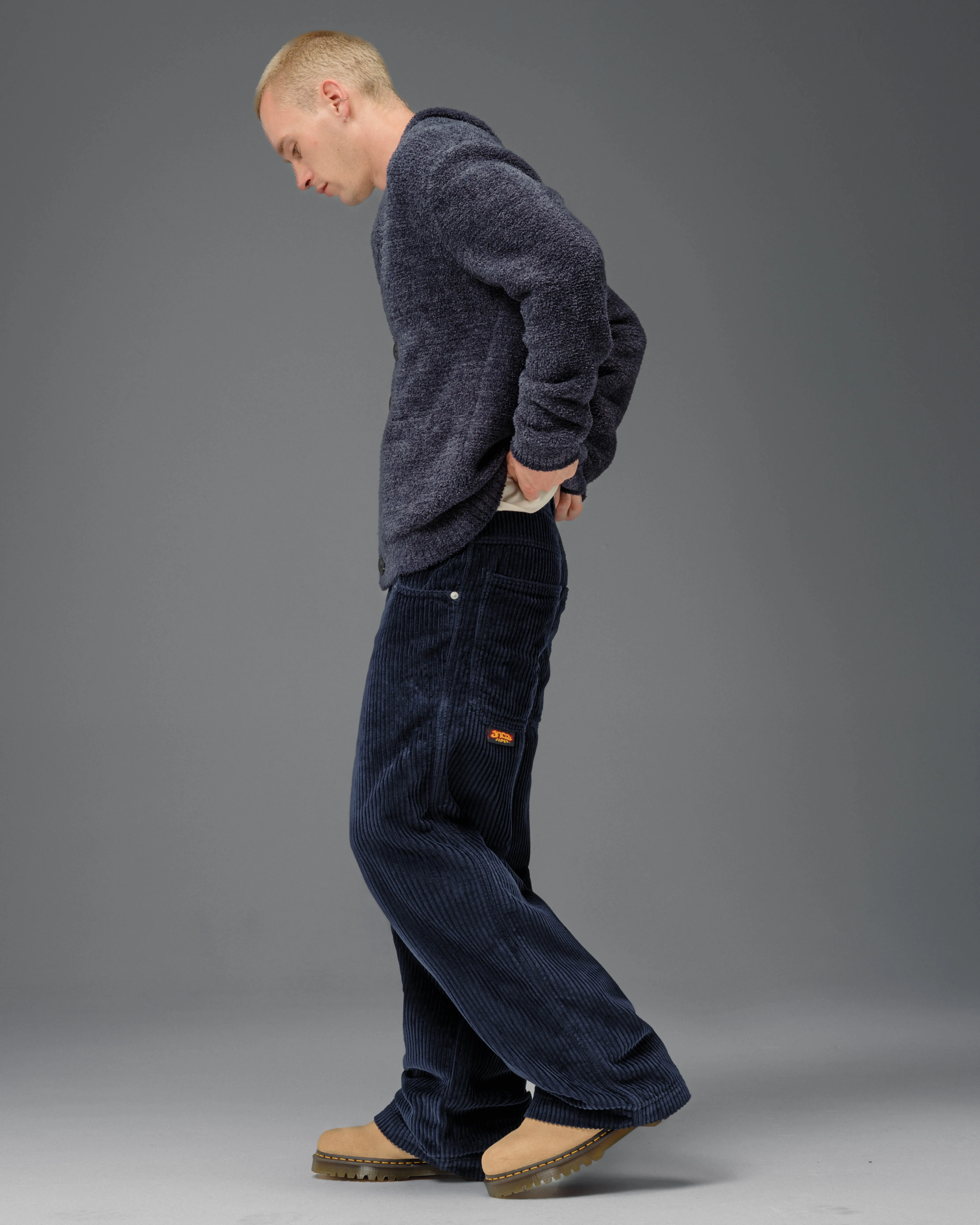 179 Pipes. 23". 4 Wale Corduroy. Navy. sold by JNCO product image thumbnail 4