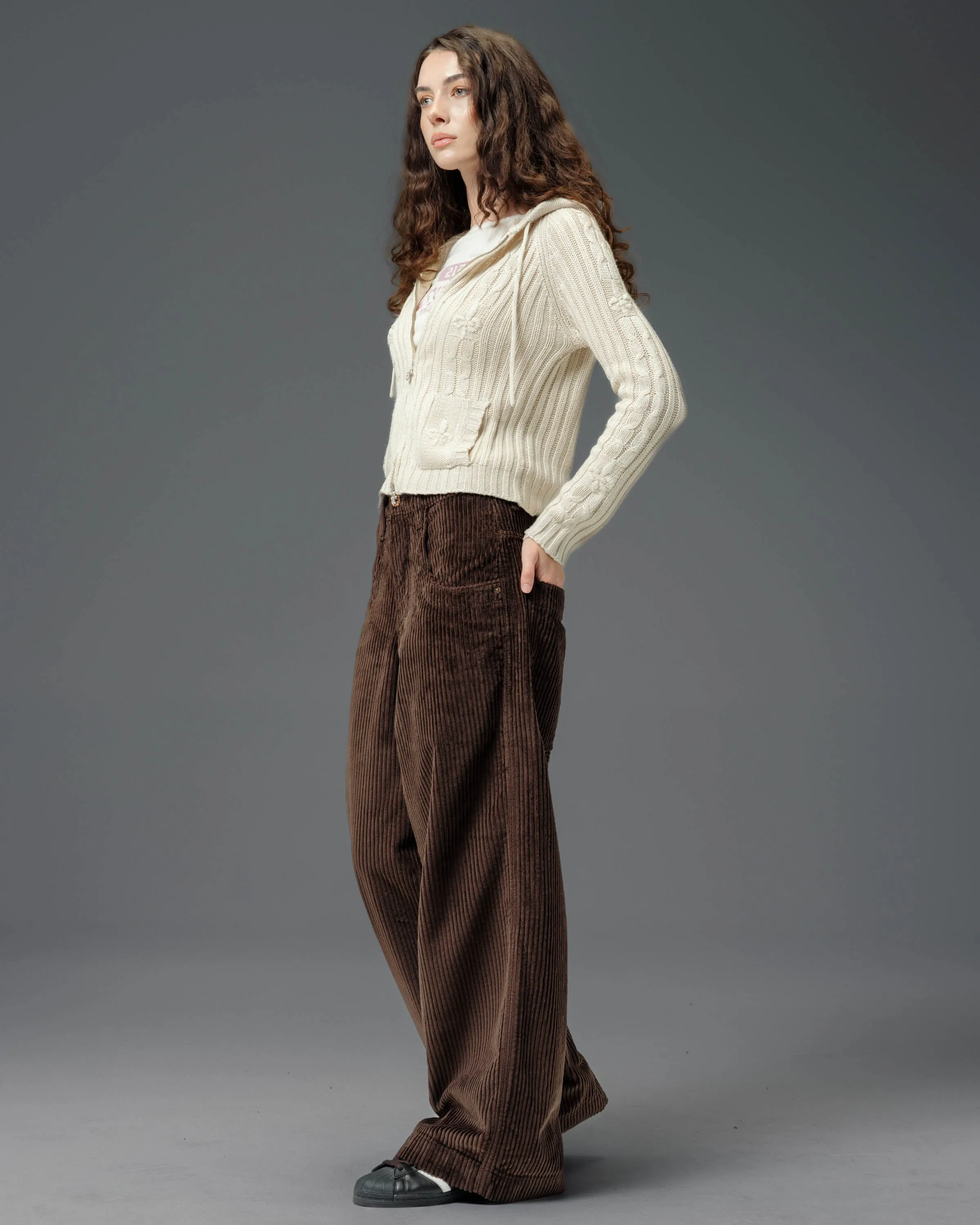 W101 Twin Cannon. 26". 4 Wale Corduroy. Java Brown. sold by JNCO product image thumbnail 2