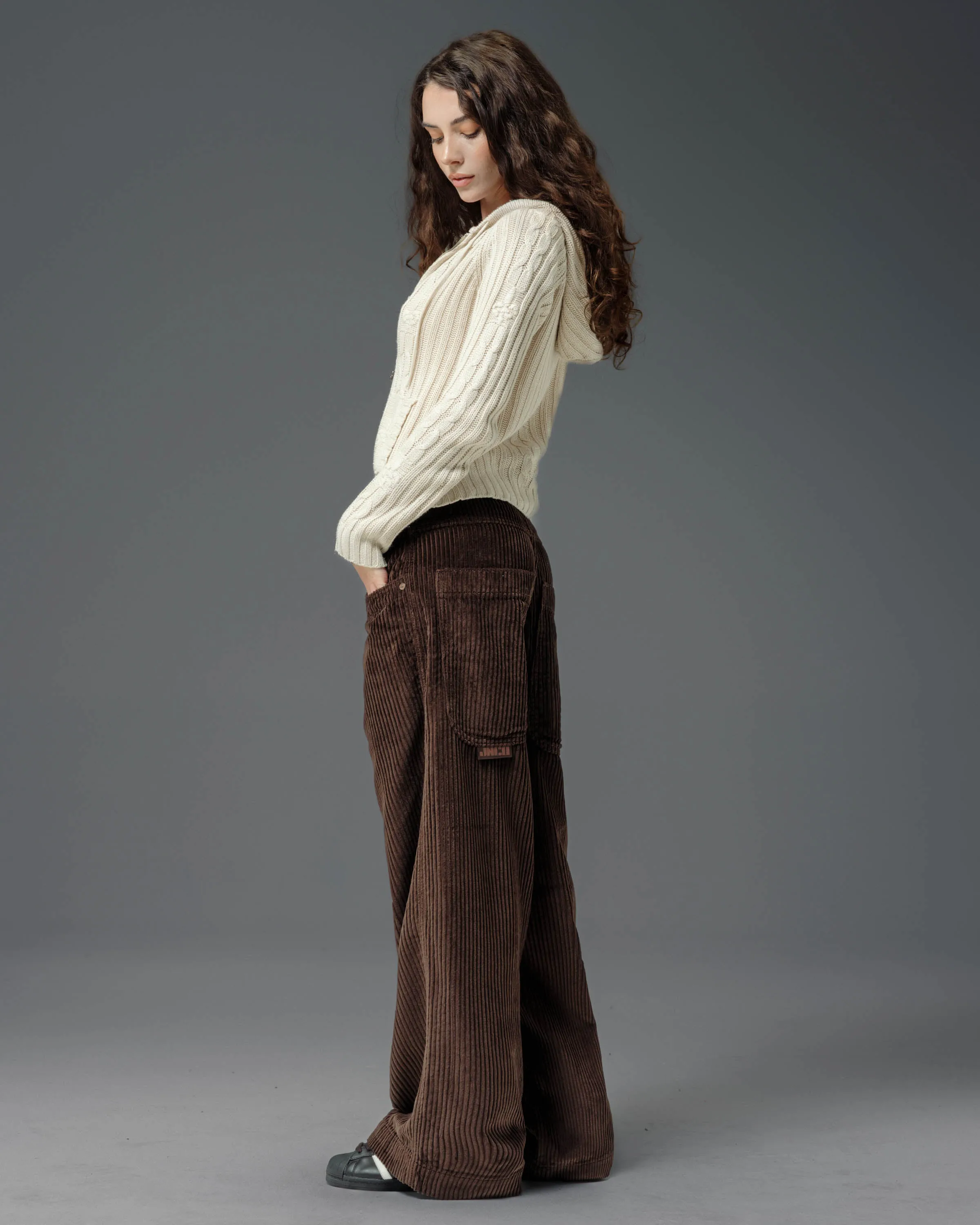 W101 Twin Cannon. 26". 4 Wale Corduroy. Java Brown. sold by JNCO product image thumbnail 4