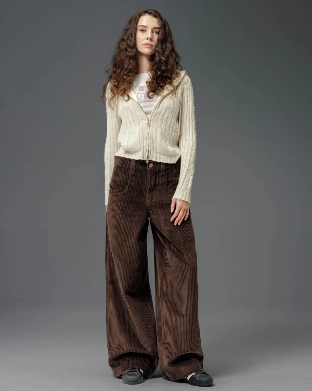 W101 Twin Cannon. 26". 4 Wale Corduroy. Java Brown. sold by JNCO