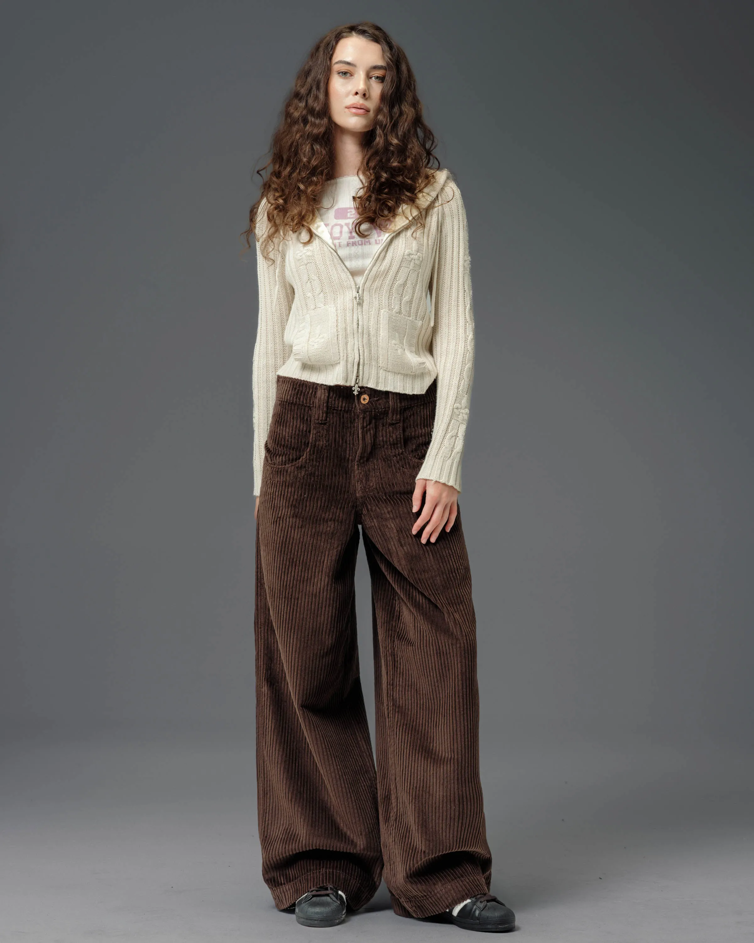 W101 Twin Cannon. 26". 4 Wale Corduroy. Java Brown. sold by JNCO