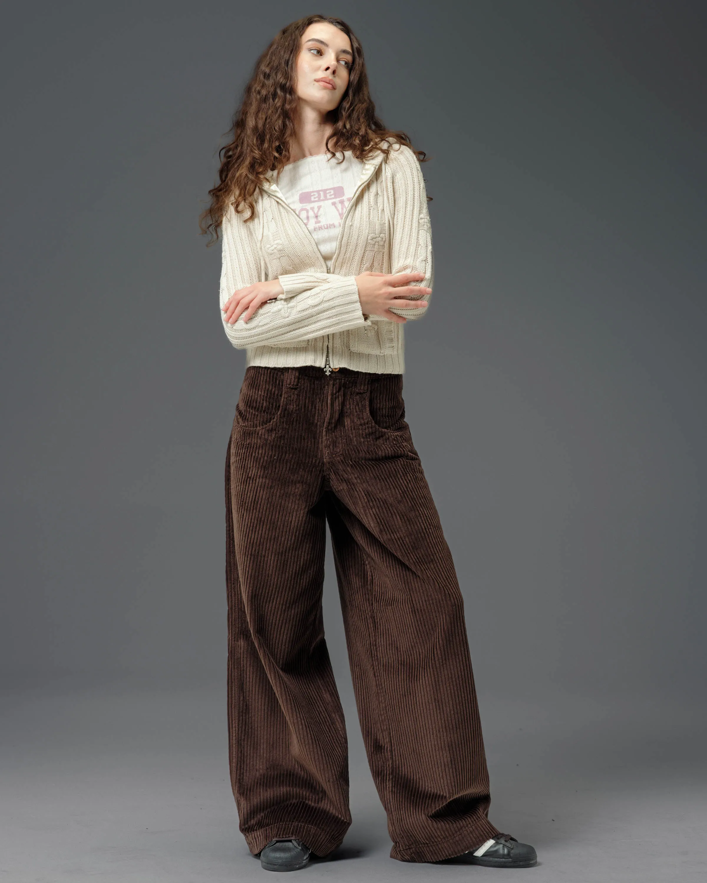 W101 Twin Cannon. 26". 4 Wale Corduroy. Java Brown. sold by JNCO product image thumbnail 3