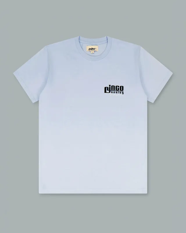 Turntable Tee. Powder Blue. sold by JNCO