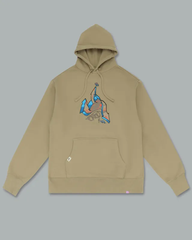 Left Side Hoodie. Sand. sold by JNCO
