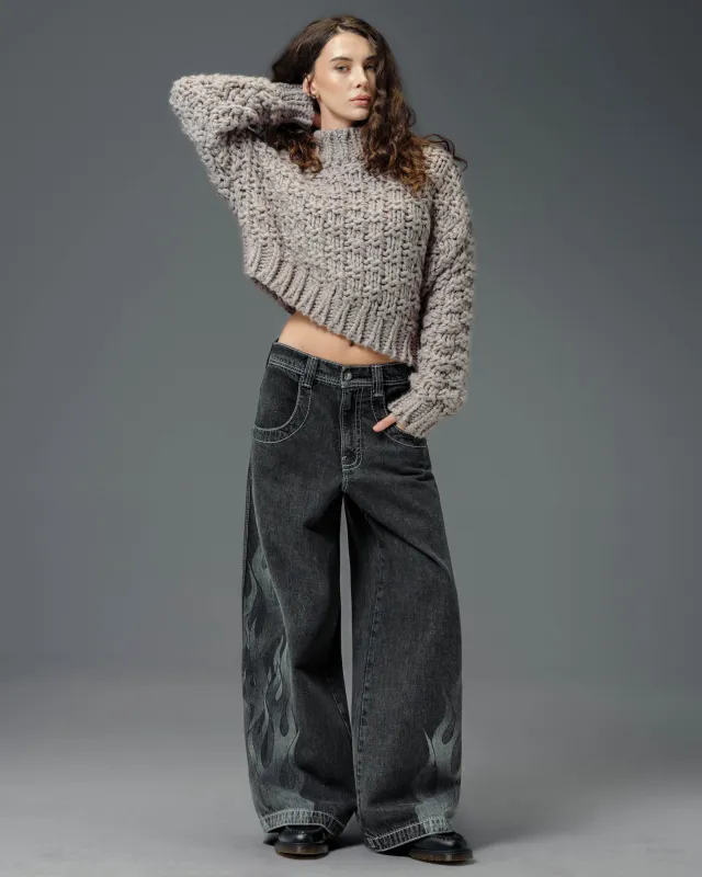 W Flame Hellfire. 26". Black Vintage. sold by JNCO