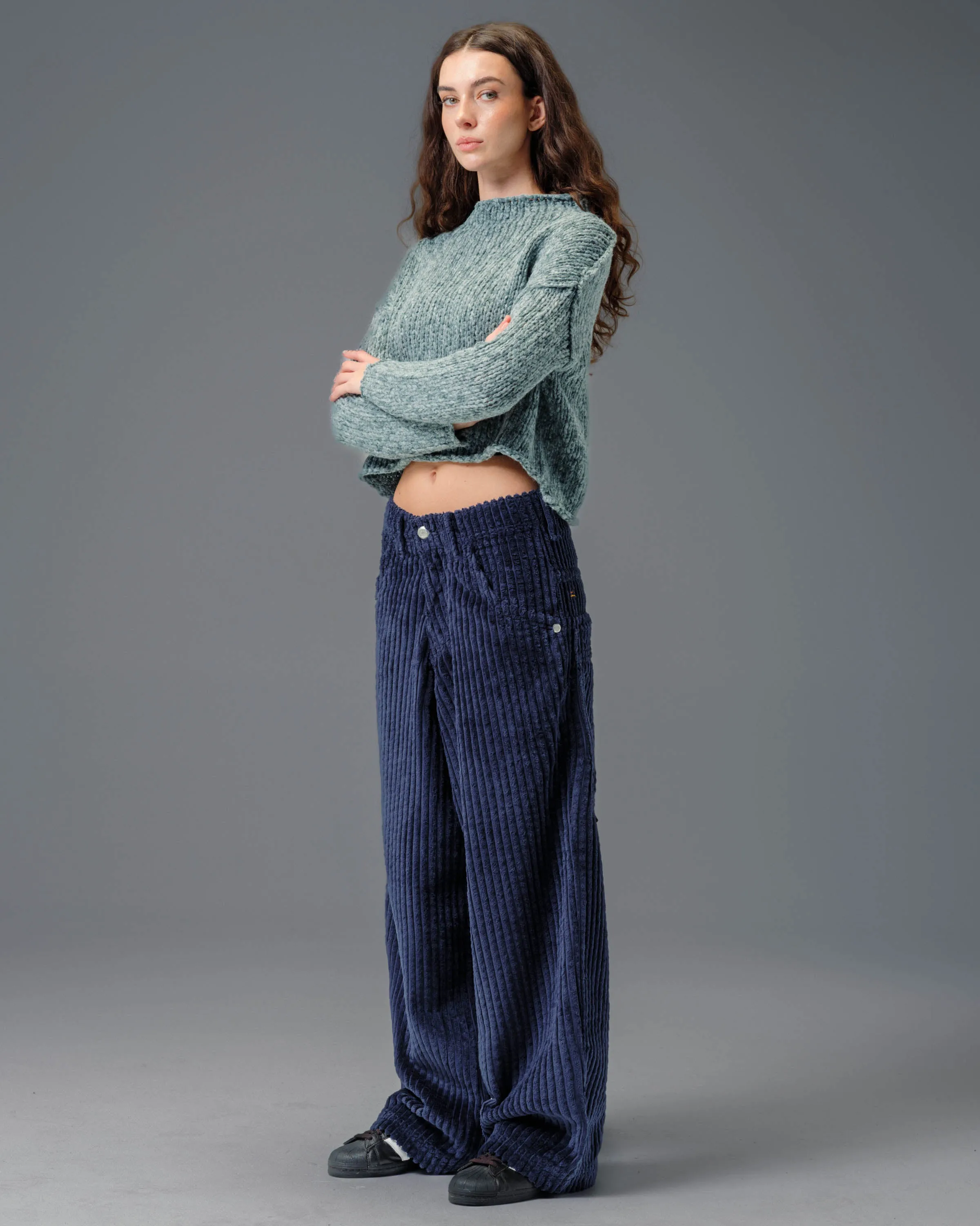 W Wizard. 24". 2 Wale Corduroy. Navy. sold by JNCO product image thumbnail 4