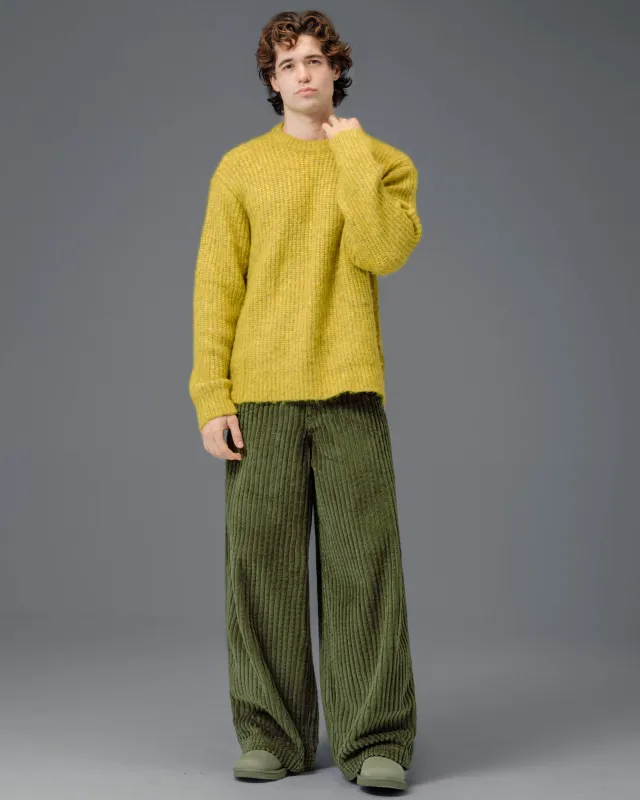 Jester. 26". 2 Wale Corduroy. Moss. sold by JNCO
