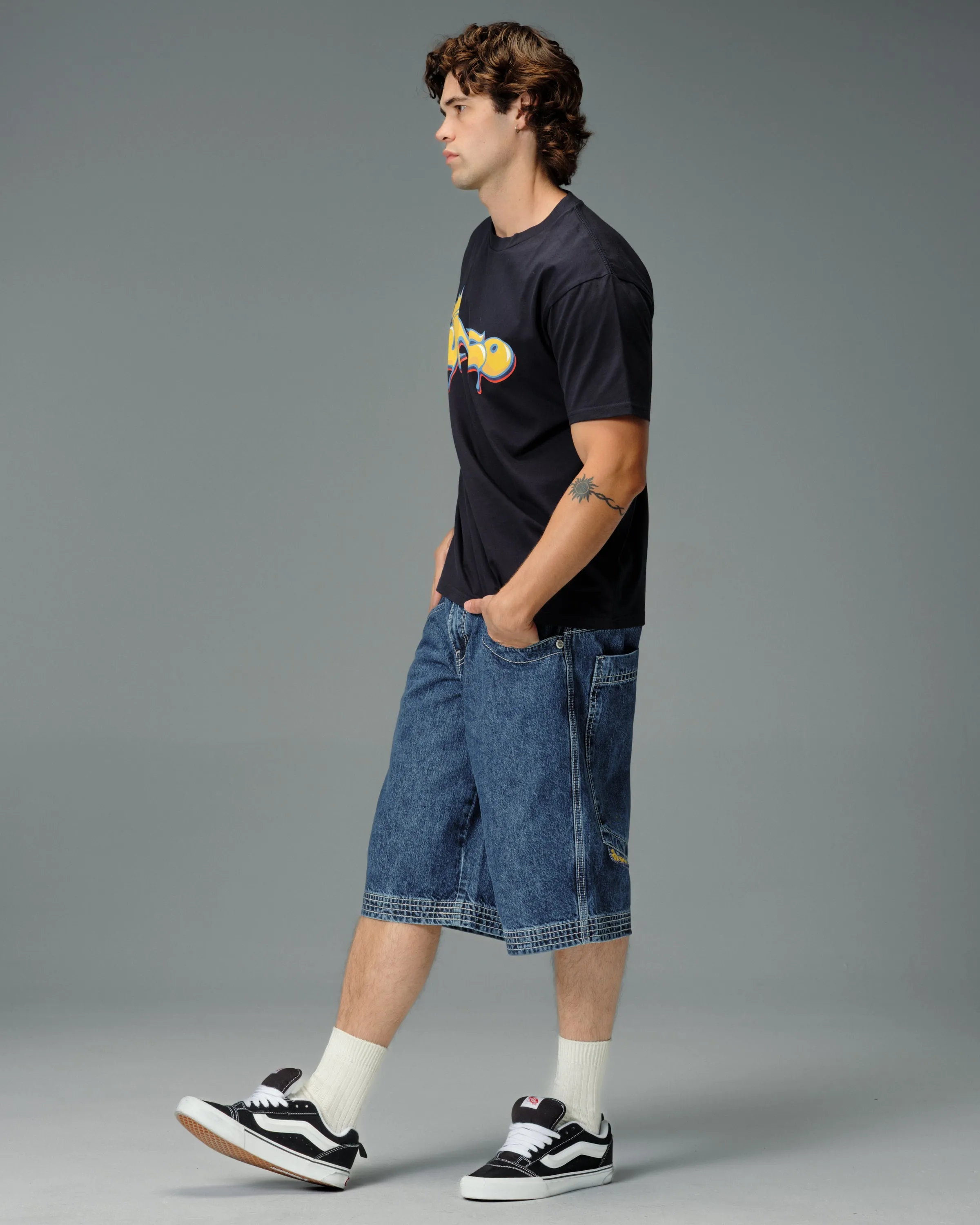 Jester Shorts. 15" Inseam. Dark Stone. sold by JNCO product image thumbnail 3