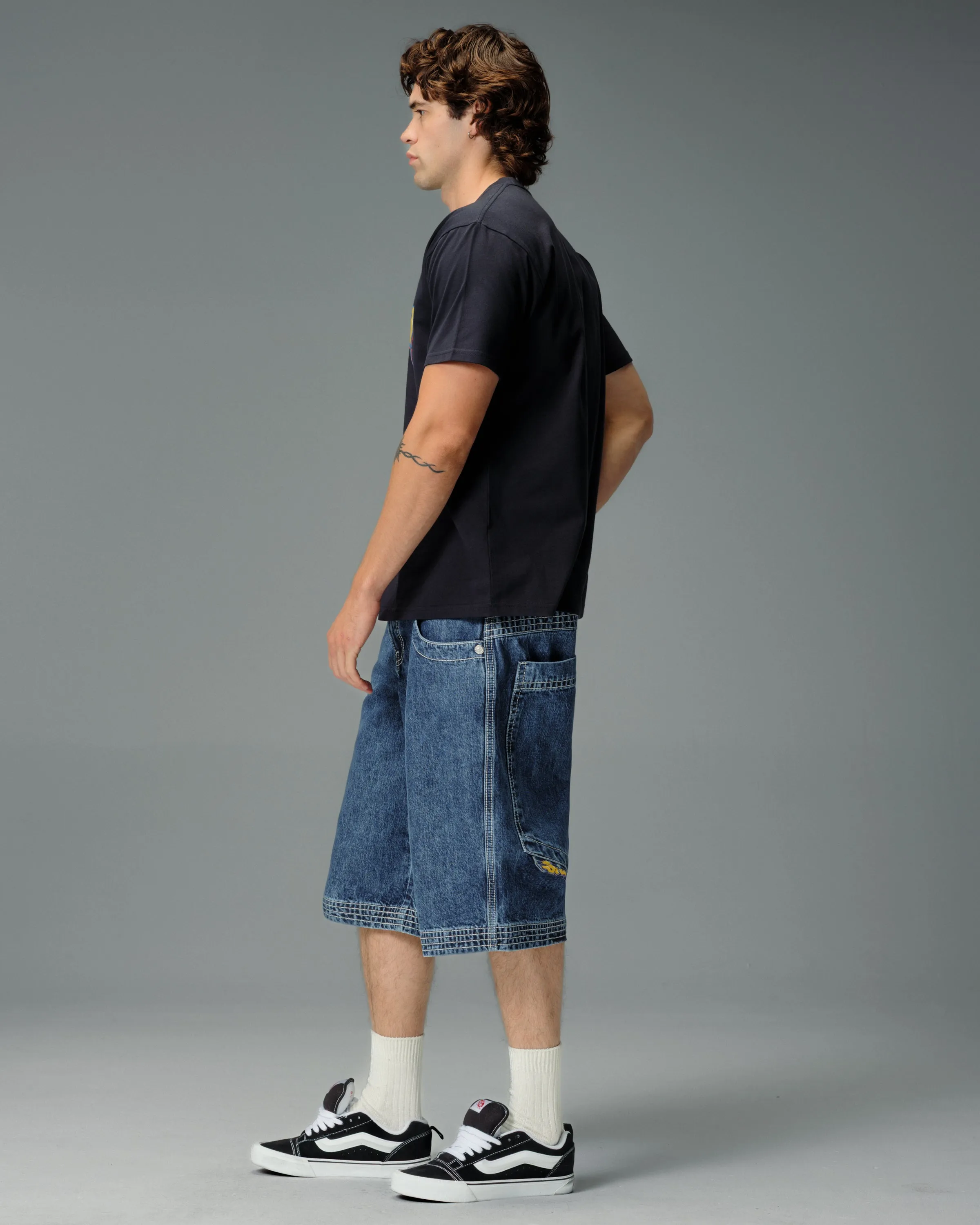 Jester Shorts. 15" Inseam. Dark Stone. sold by JNCO product image thumbnail 5