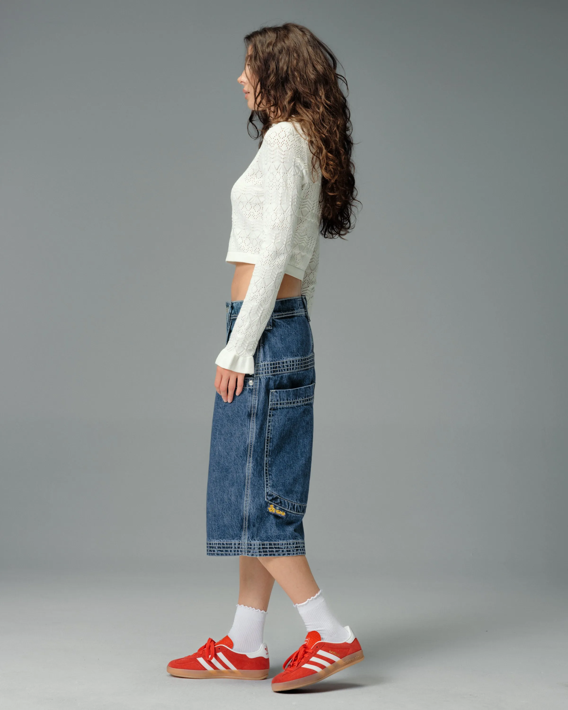 W Jester Shorts. 15" Inseam. Dark Stone. sold by JNCO product image thumbnail 5
