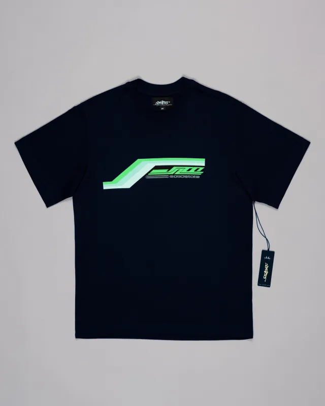 Sequencer Tee. Navy. made by JNCO