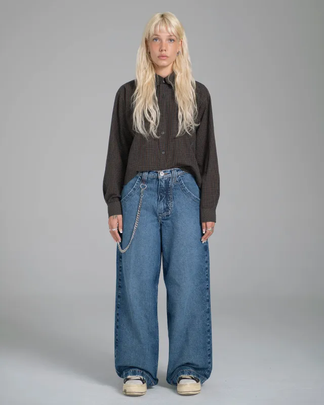 W Royal. 23". Hand-Sand Dark Stone. made by JNCO
